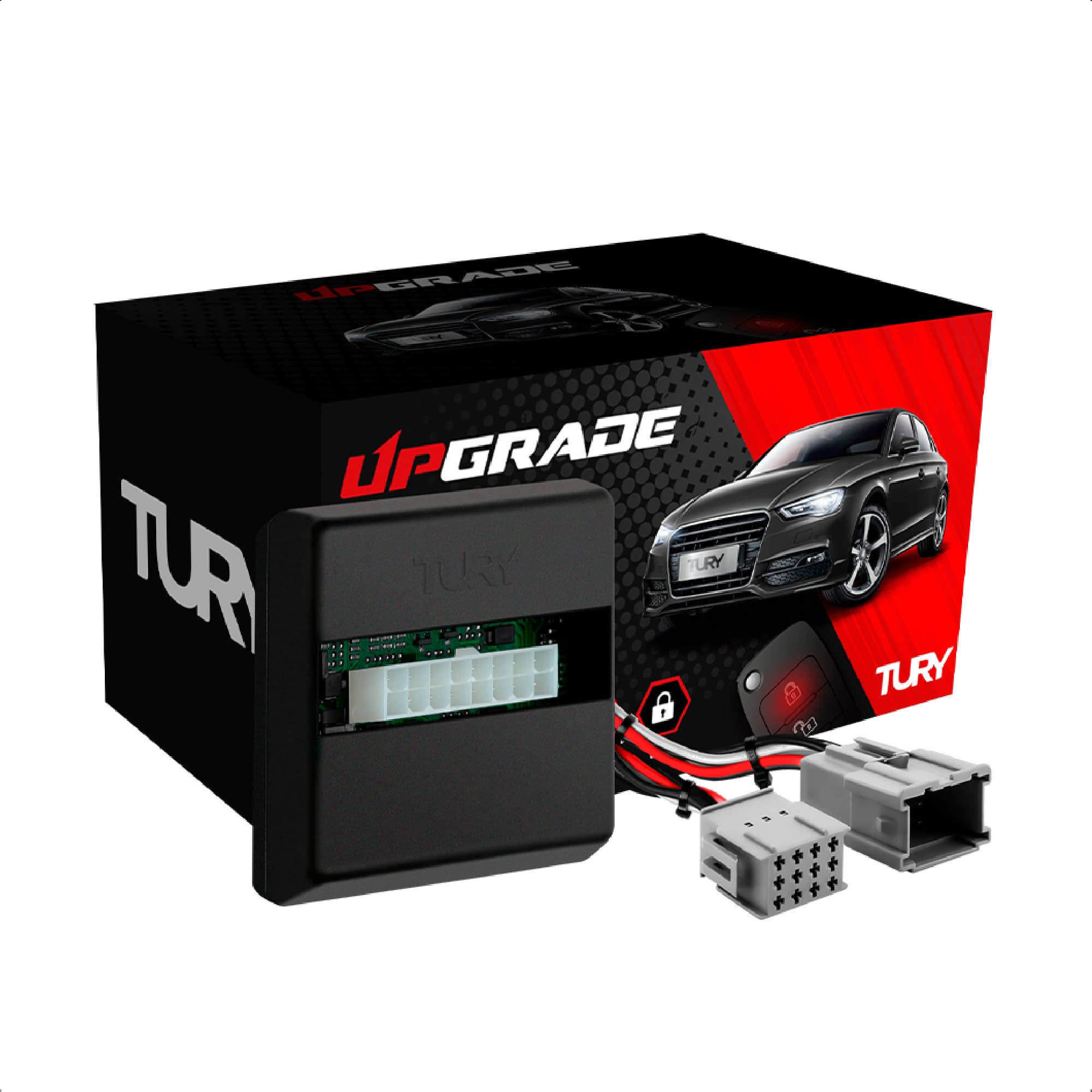 Módulo Retrovisor Tilt Down Rebatimento Kia Rio 2017+ / Stonic 2021+ Tury PARK3.4.3DS