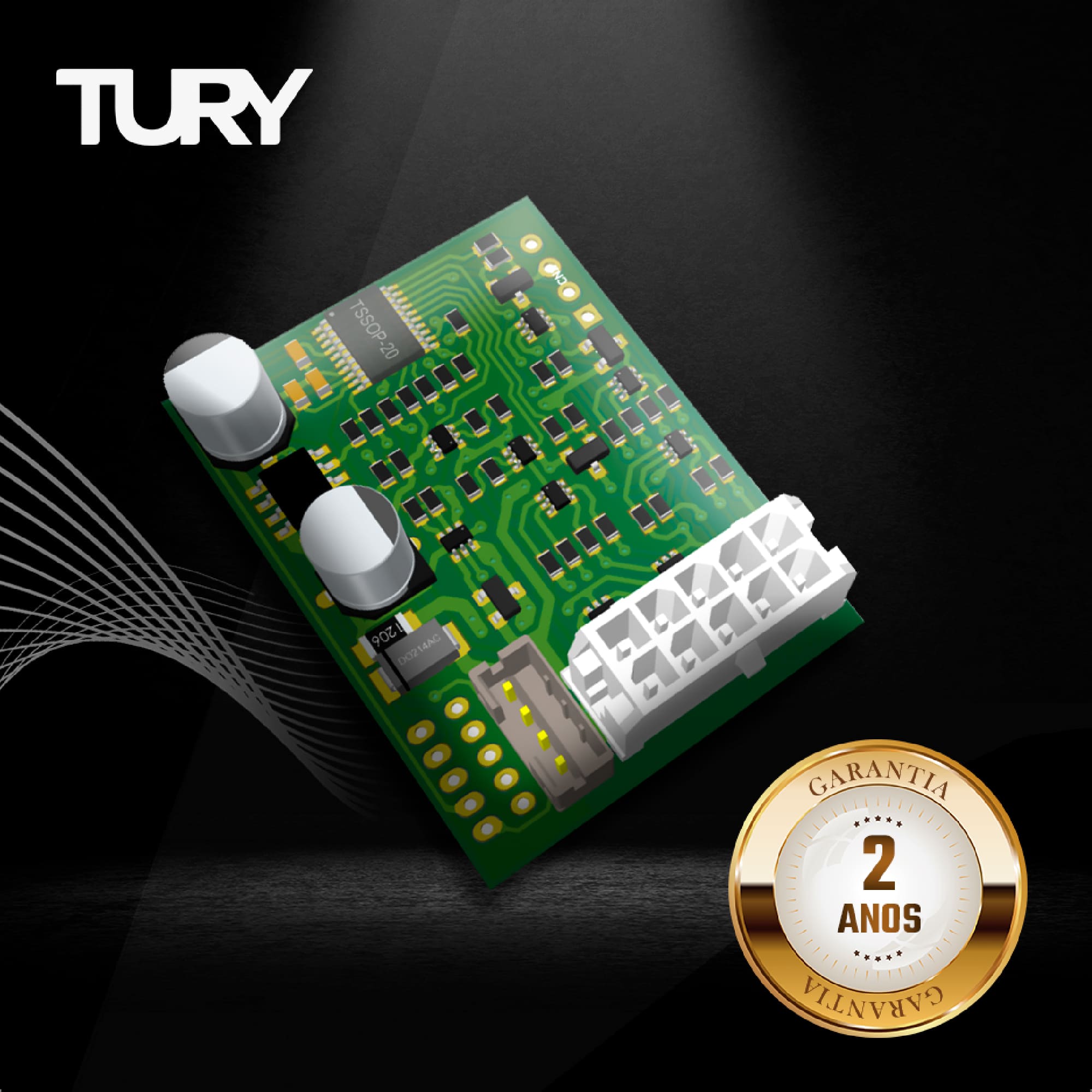 Módulo de Teto Solar Creta 2022 em Diante, Plug in Play, One Touch, Automação  - Tury SKY1.16J