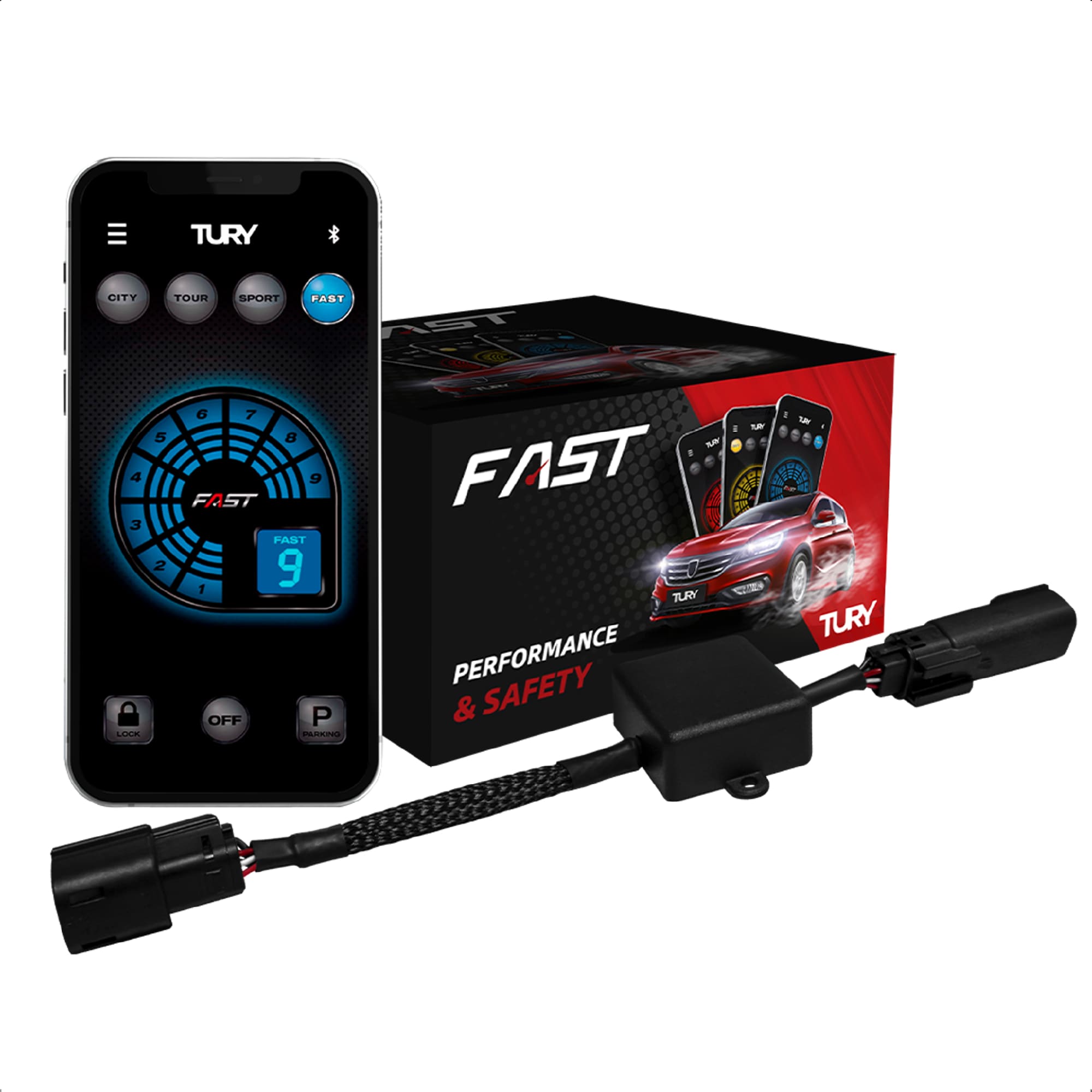 Módulo de Aceleração Para Motos Plug in Play Street Glide / Electra Glide / - Tury FAST_IP_3.3G