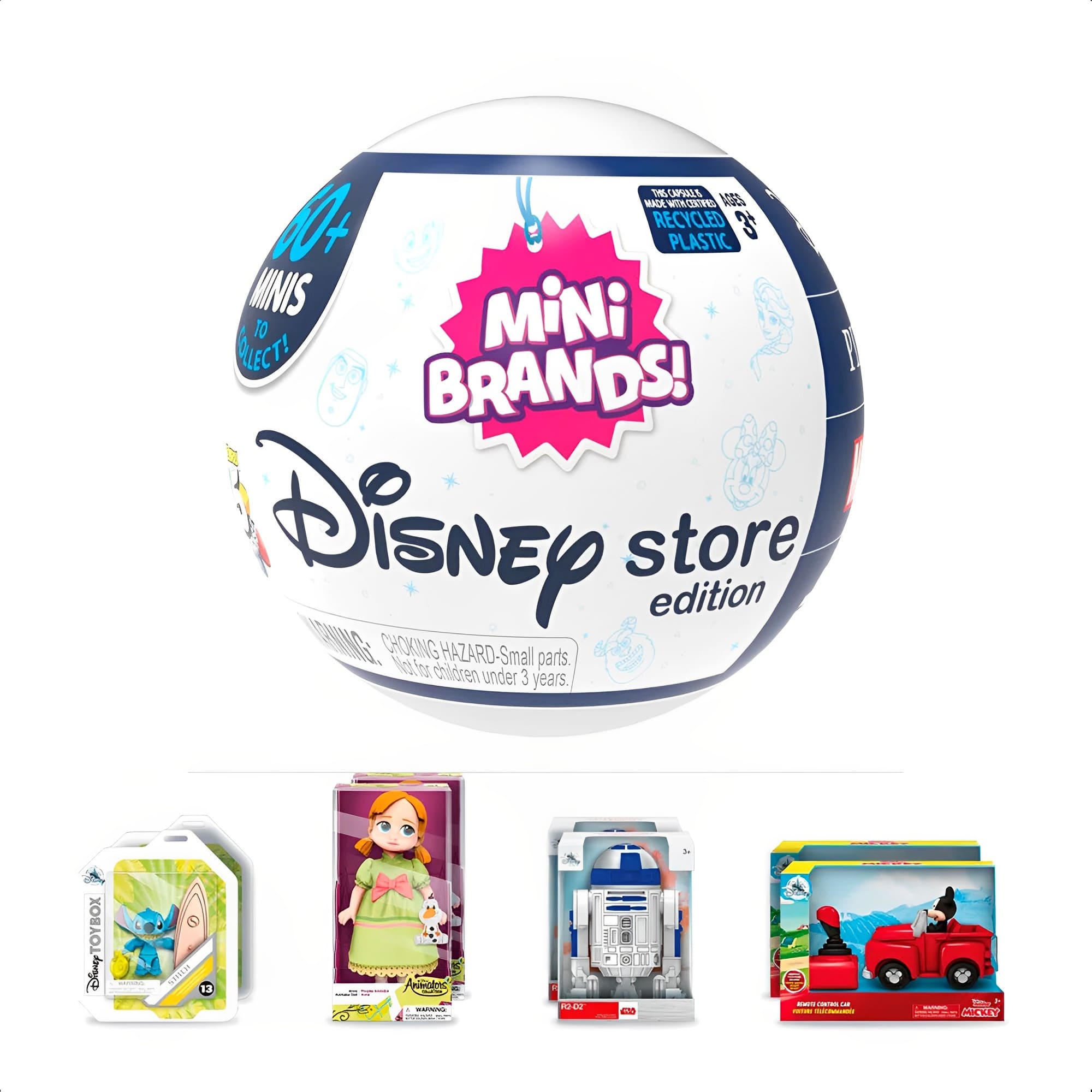 Brinquedo 5 Surprise Mini Brands Disney Store Bolinha Surpresa Unidade Xalingo 54187