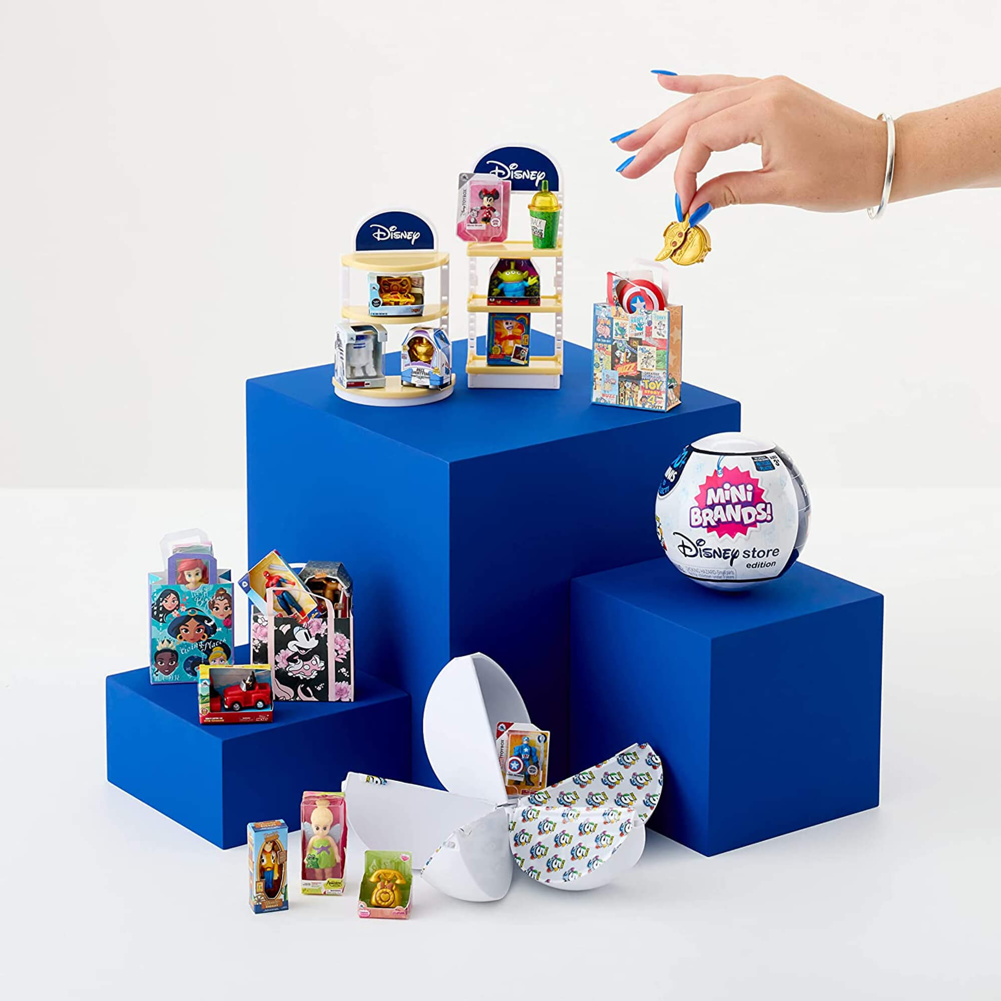 Brinquedo 5 Surprise Mini Brands Disney Store Bolinha Surpresa Unidade Xalingo 54187