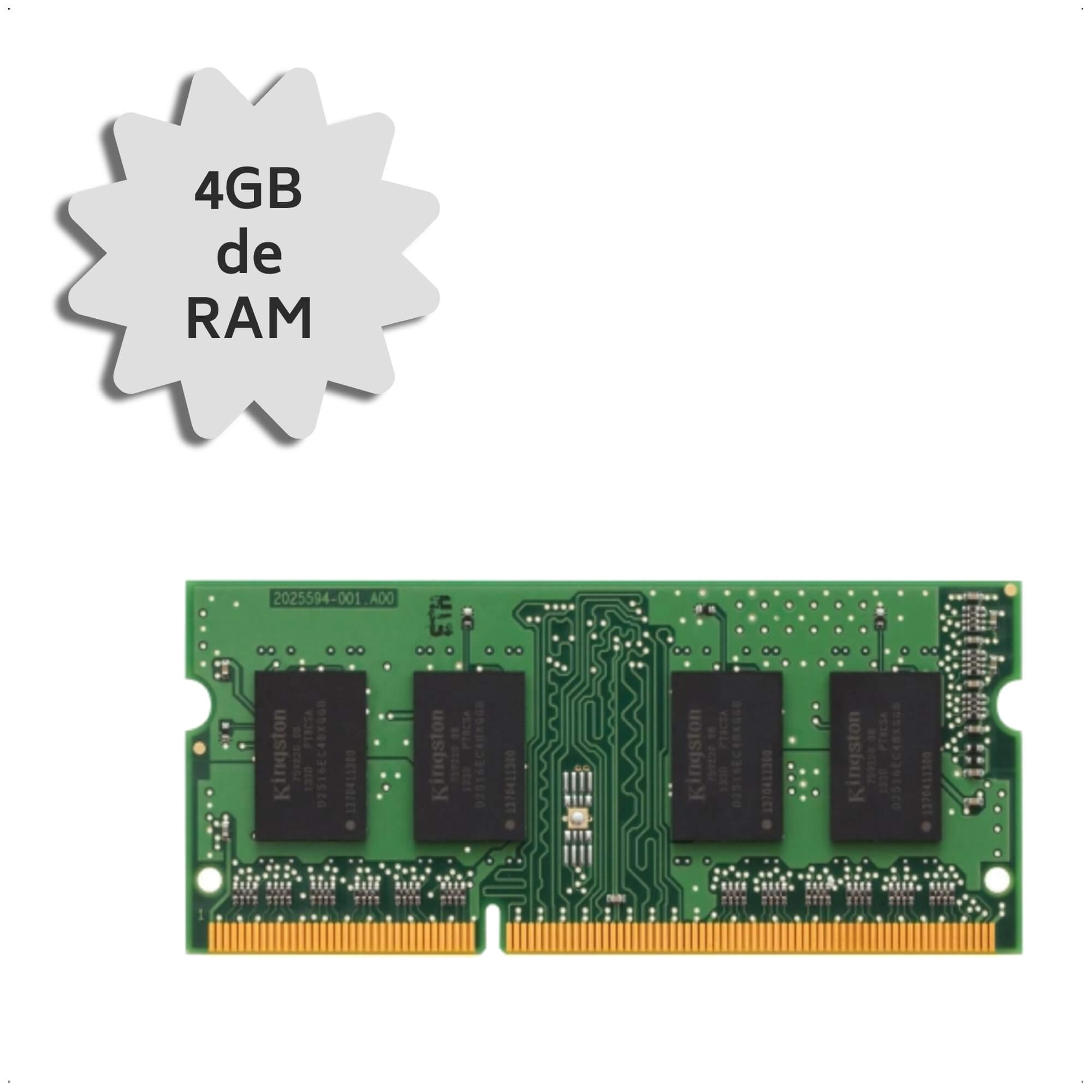Memoria de Notebook 4GB Kingston DDR3L 1600MHZ Baixo Consumo de Energia - KVR16LS11/4
