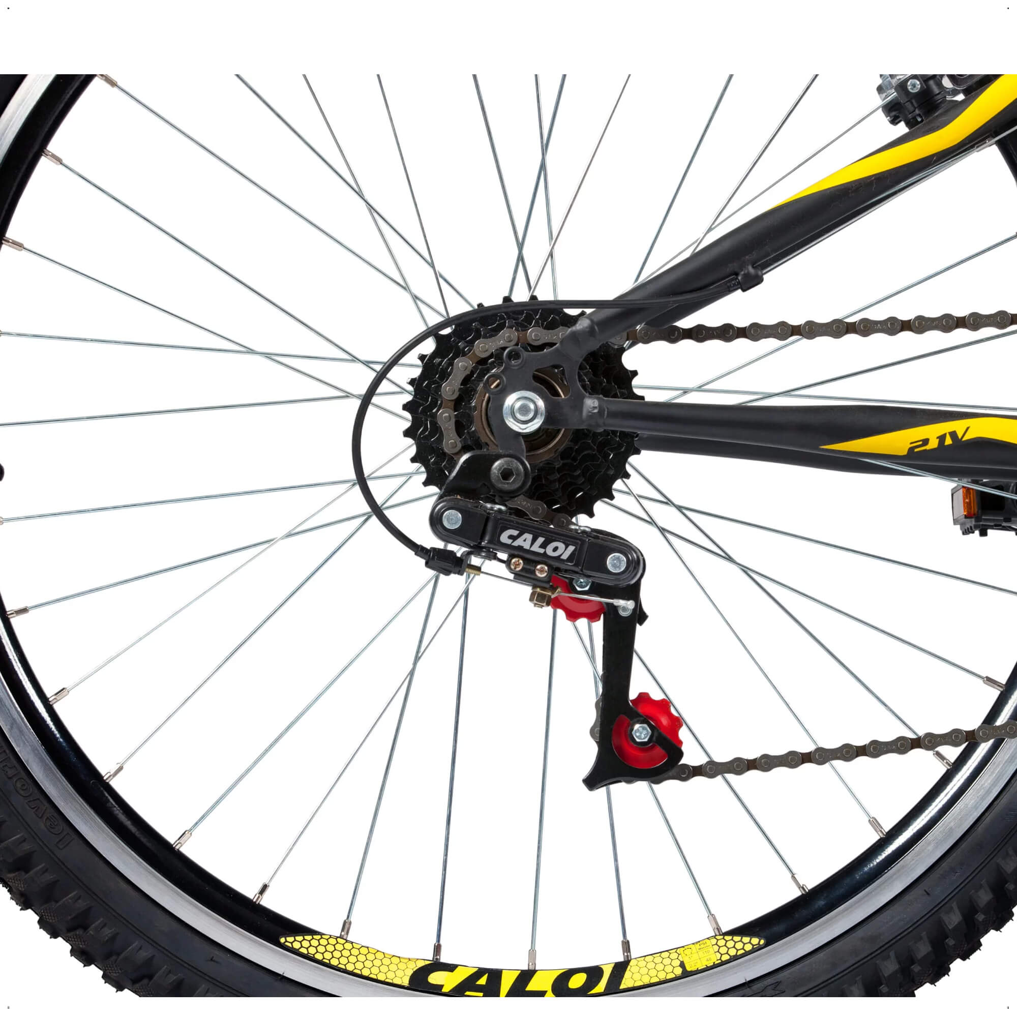 Bicicleta Caloi Andes Tamanho 18 Aro 26 com 21 Marchas Preto Até 100kg Freios v-brake 007925.19005