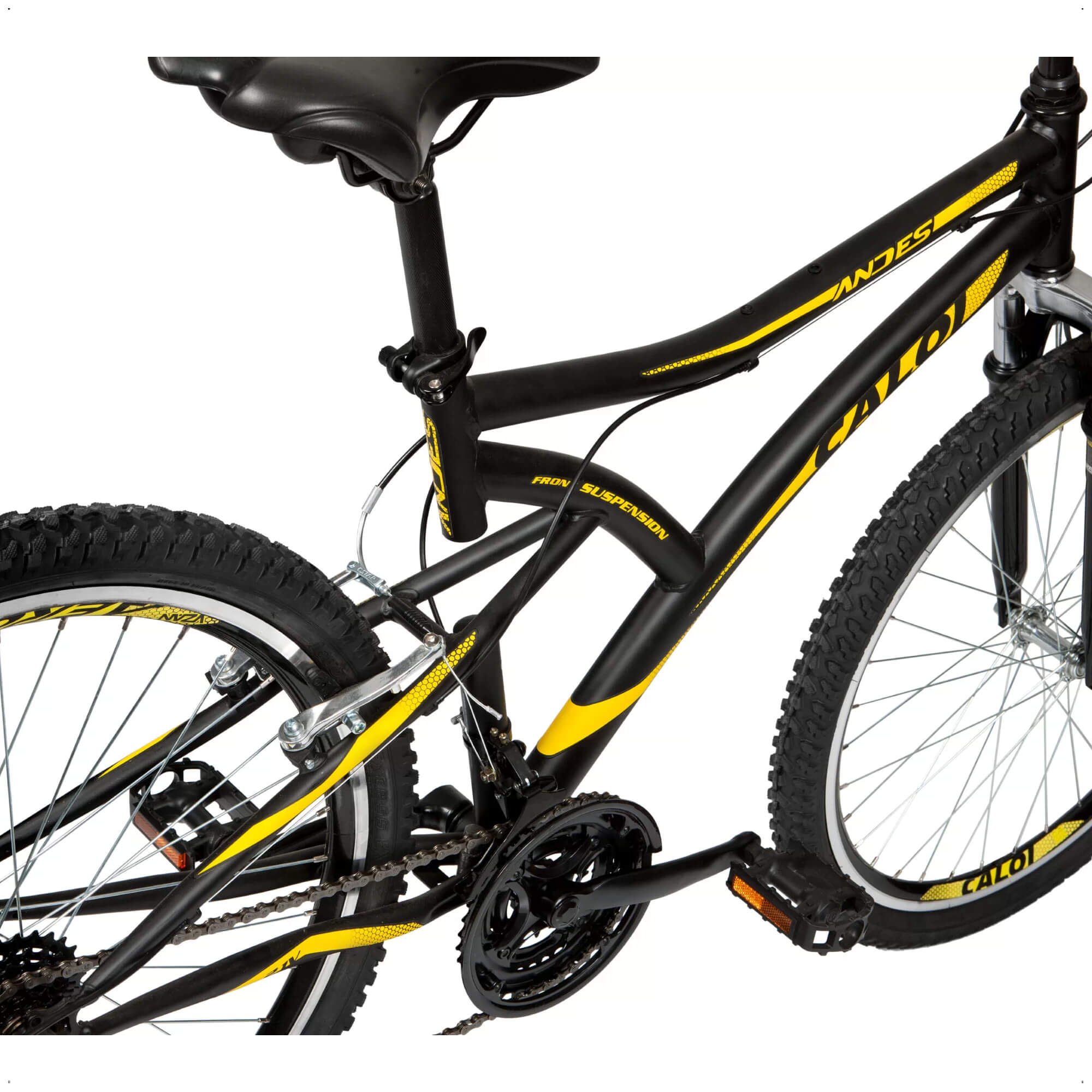 Bicicleta Caloi Andes Tamanho 18 Aro 26 com 21 Marchas Preto Até 100kg Freios v-brake 007925.19005