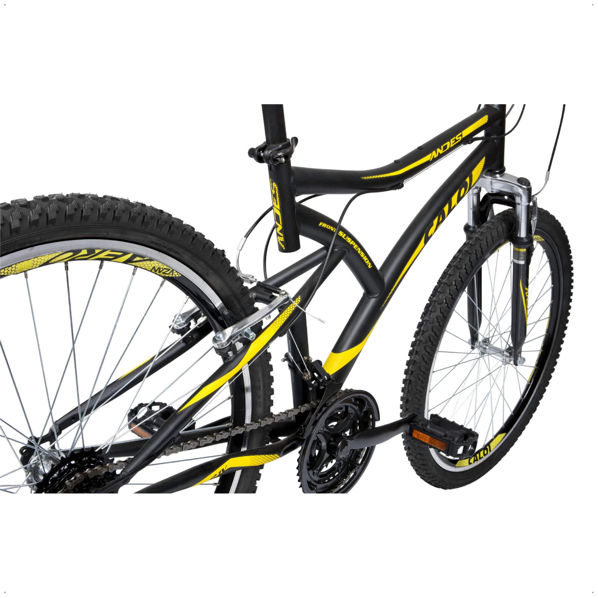 Bicicleta Caloi Andes Tamanho 18 Aro 26 com 21 Marchas Preto Até 100kg Freios v-brake 007925.19005