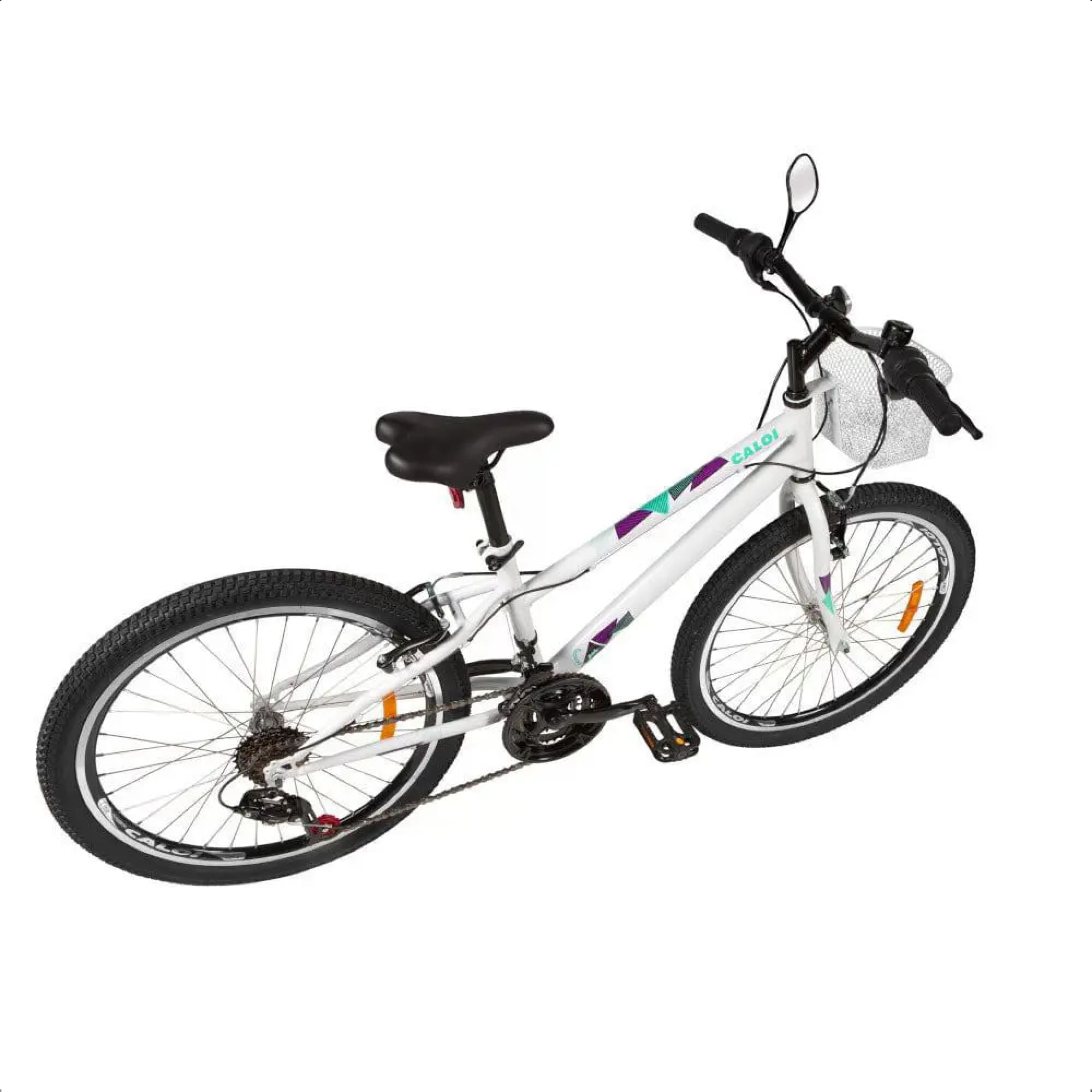 Bicicleta Infantil Caloi Aro 24 Ceci 21 Marchas T13R24V21 A21 Freio V-Brake Branco 004296.19006