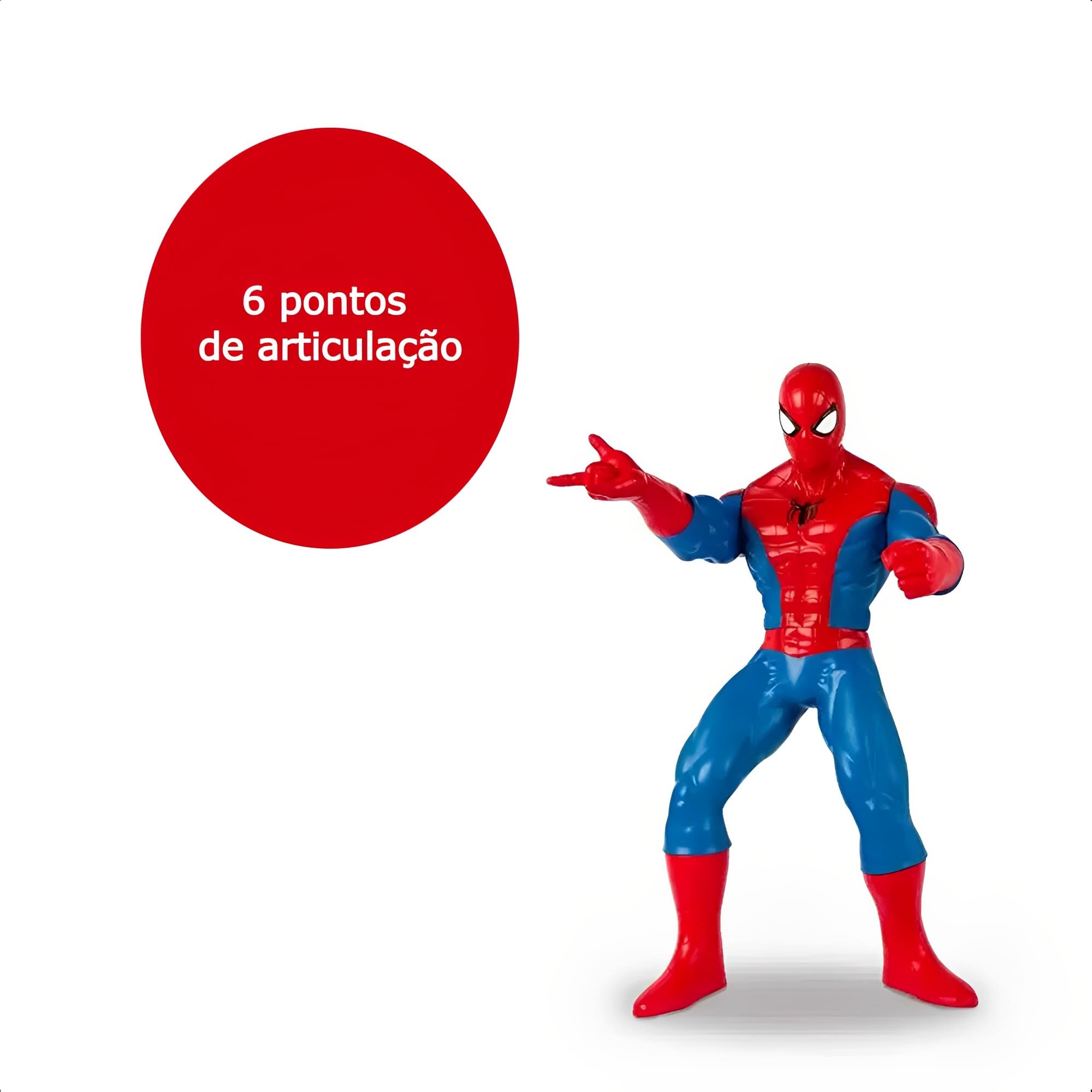 Brinquedo Boneco Homem Aranha 45cm Articulado Revolution Material Resistente Mimo Toys - 0520