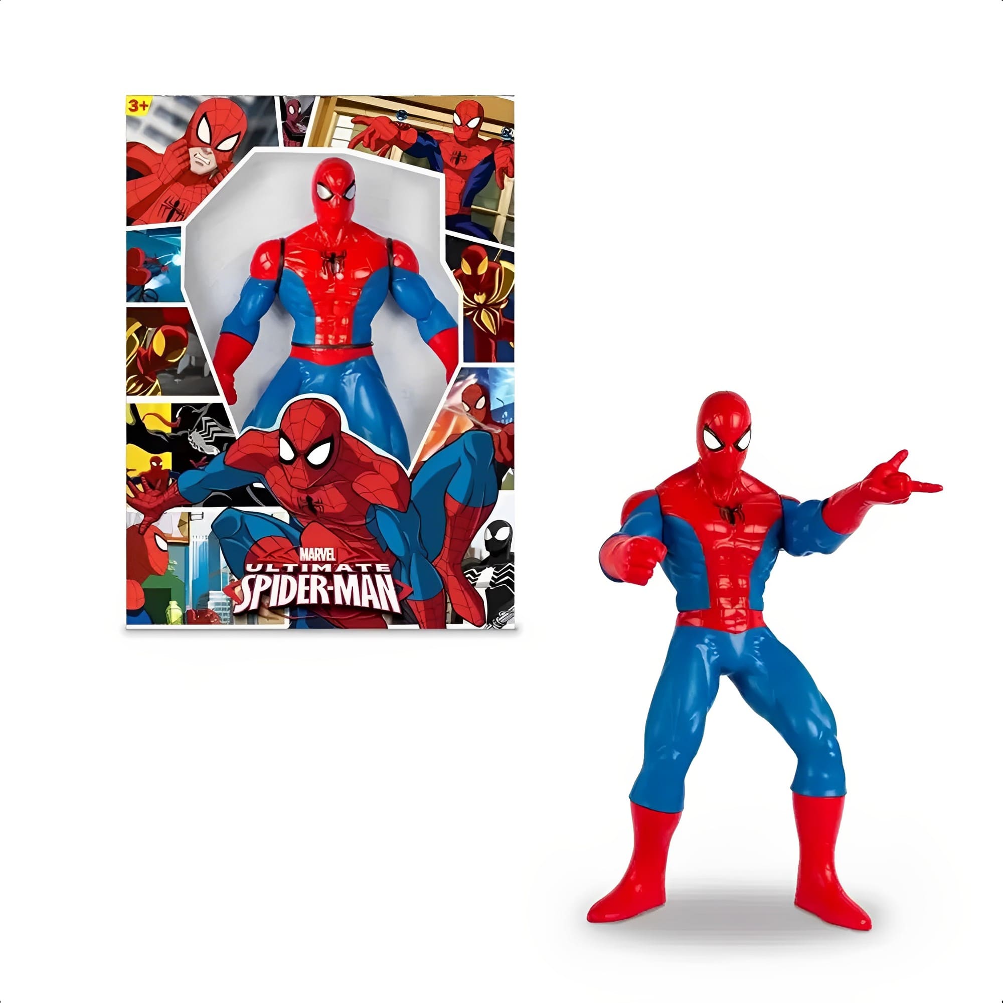 Brinquedo Boneco Homem Aranha 45cm Articulado Revolution Material Resistente Mimo Toys - 0520