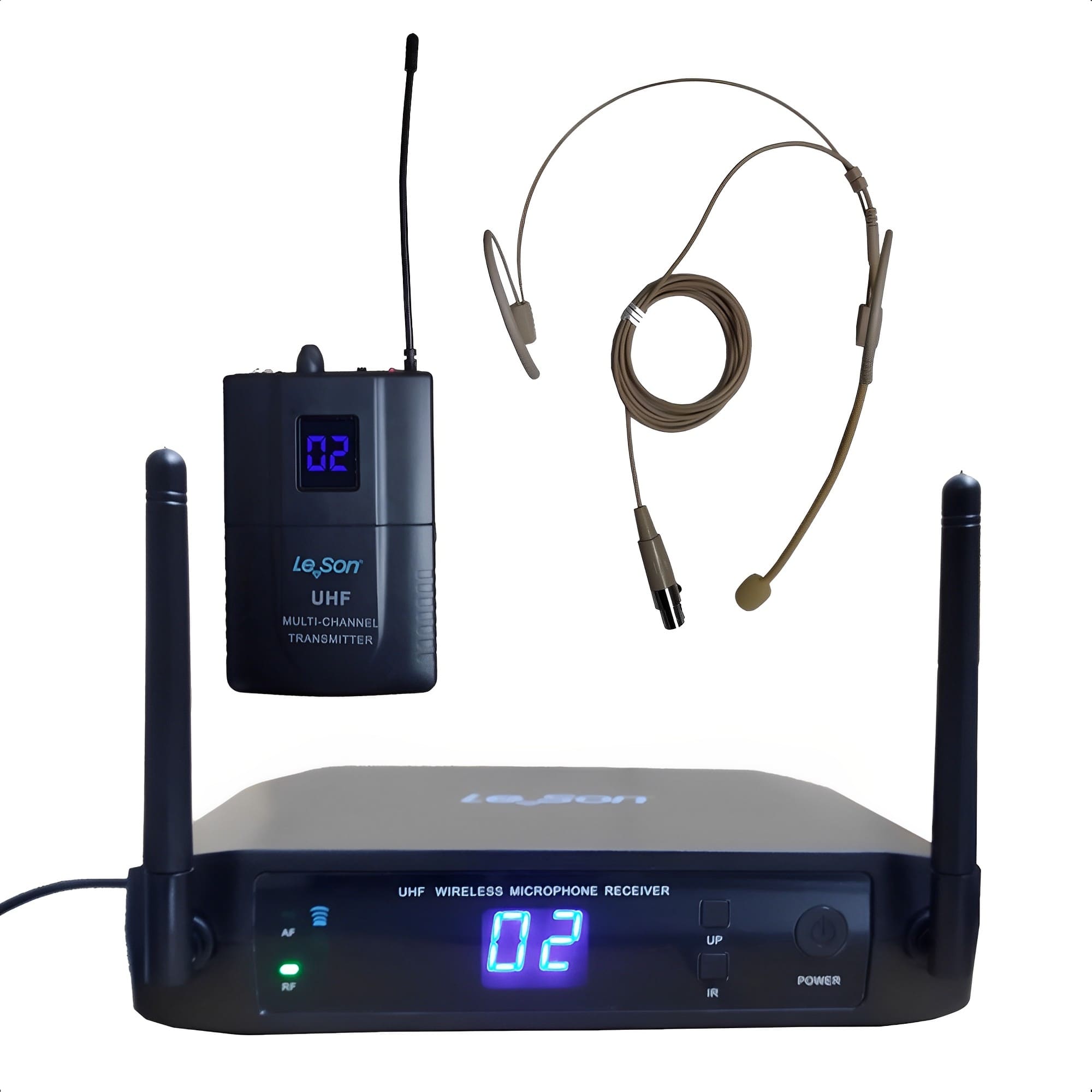 Microfone Sem Fio LS906 Multifrequência Headset HD950 Le Son - 2AMLS9062