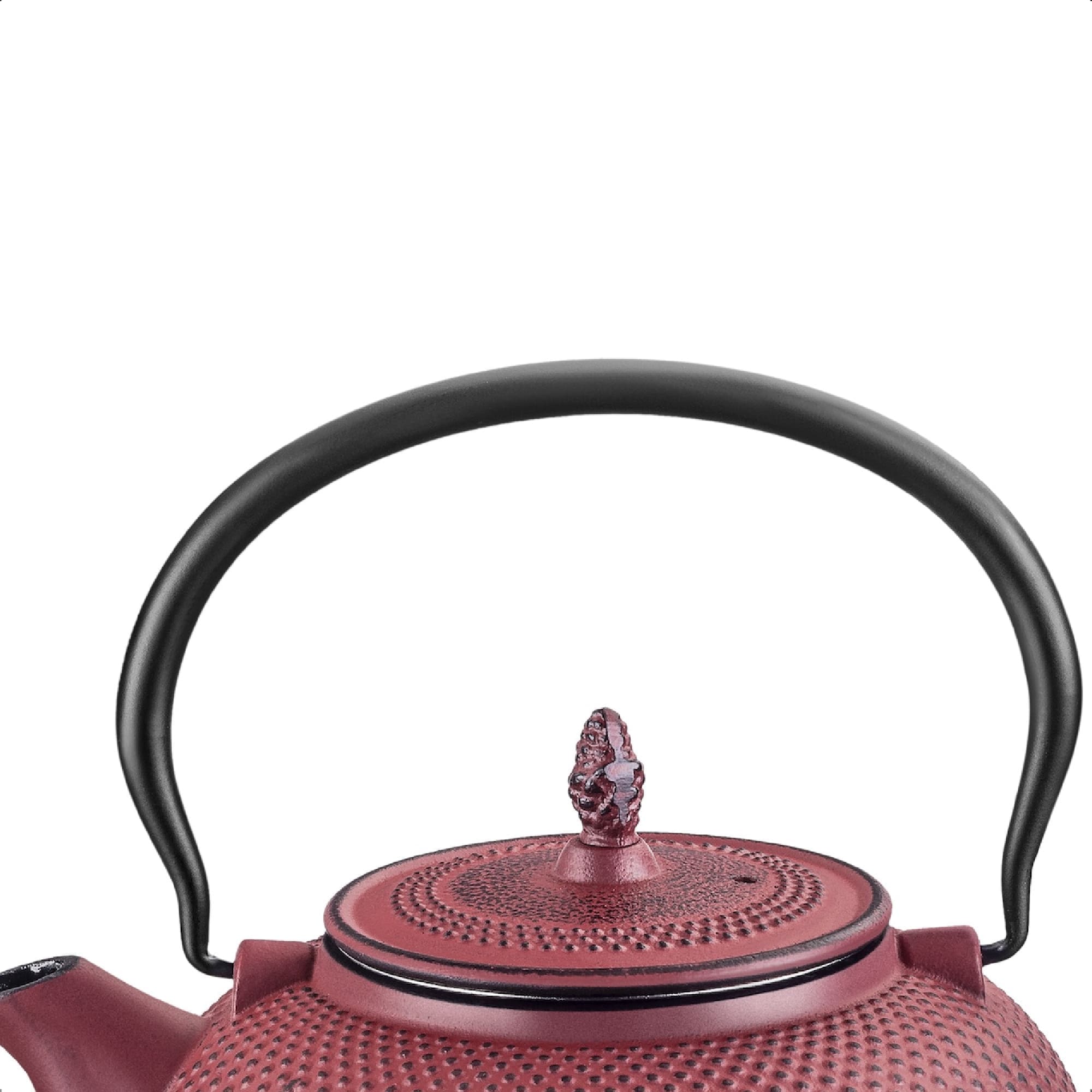 Chaleira de Ferro Fundido Esmaltada Vermelho 1,5L Alta Durabilidade MTA - 8180