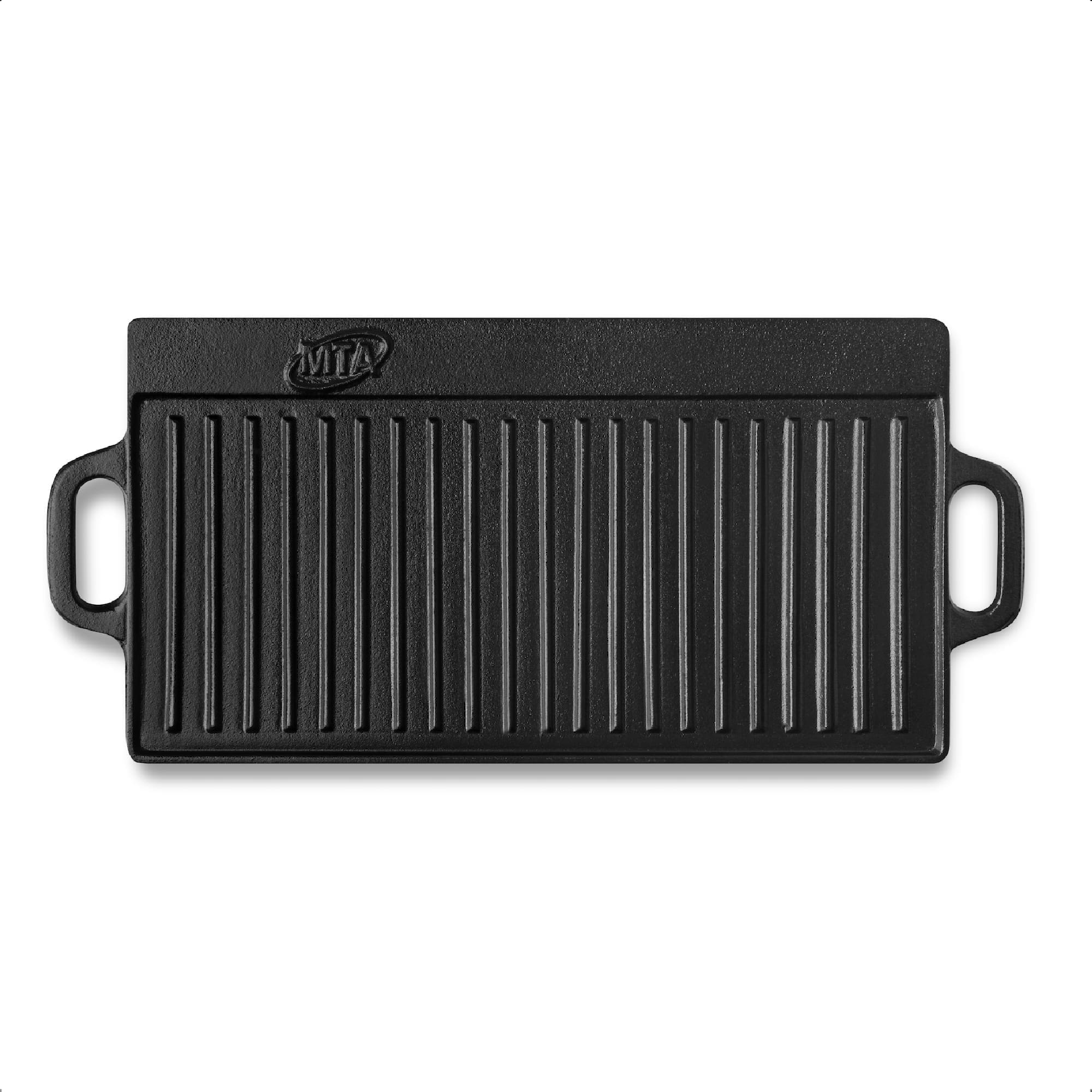 Chapa de Ferro Grill Reversível para Forno Churrasqueira Alta Durabilidade 51x23cm Preto MTA - 8320