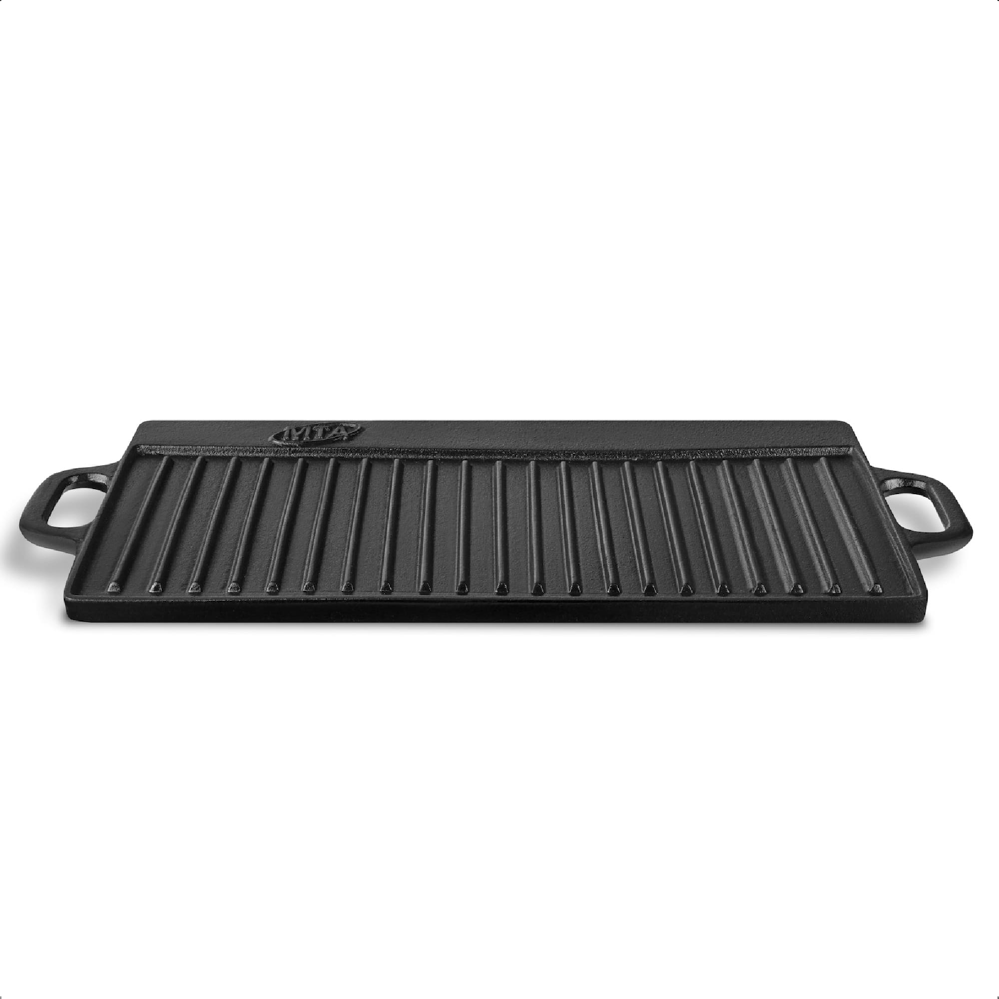 Chapa de Ferro Grill Reversível para Forno Churrasqueira Alta Durabilidade 51x23cm Preto MTA - 8320