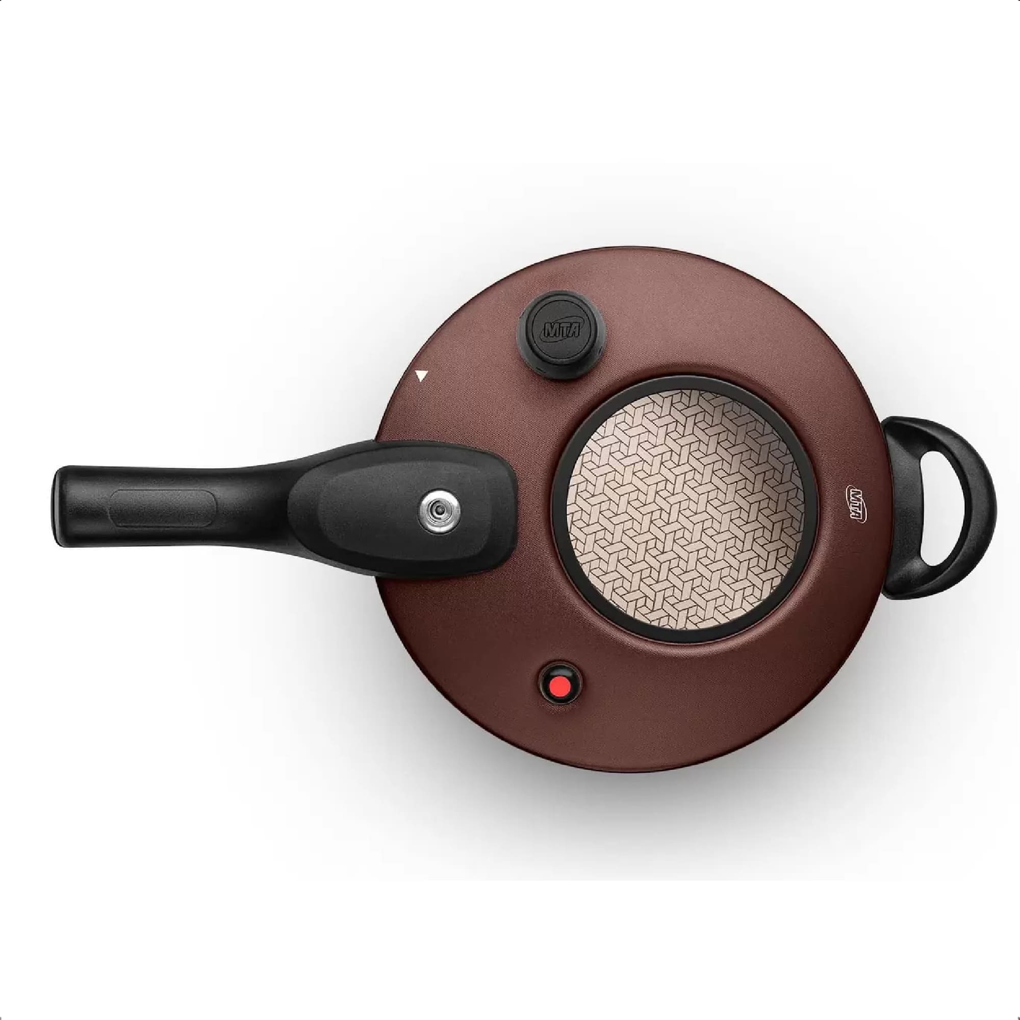 Panela de Pressão com Visor 4,5 Litros Antiaderente Marrom Chocolate 7 Camadas MTA 6603