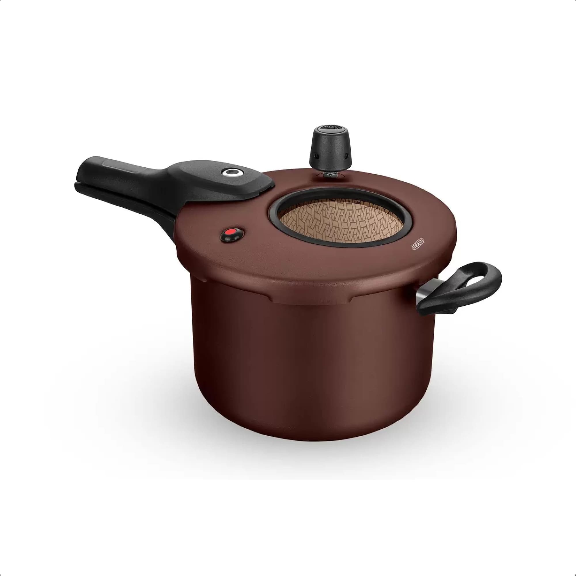 Panela de Pressão com Visor 4,5 Litros Antiaderente Marrom Chocolate 7 Camadas MTA 6603