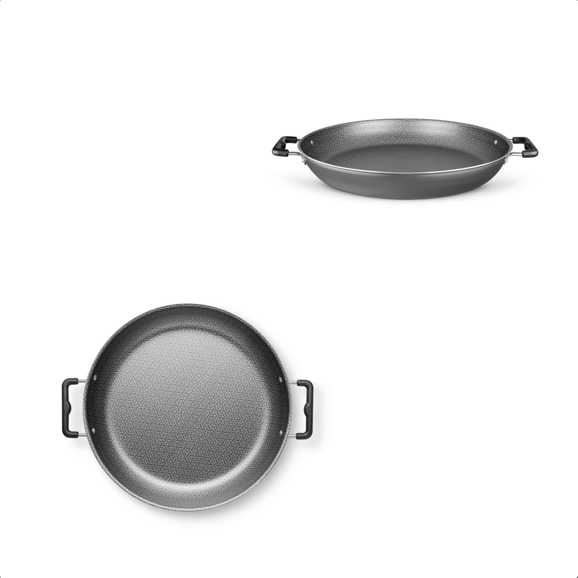 Panela Supra Paellera 4,6 Litros 36cm Antiaderente Grafite Sem Tampa Superflon Ultra Cozinha MTA 982