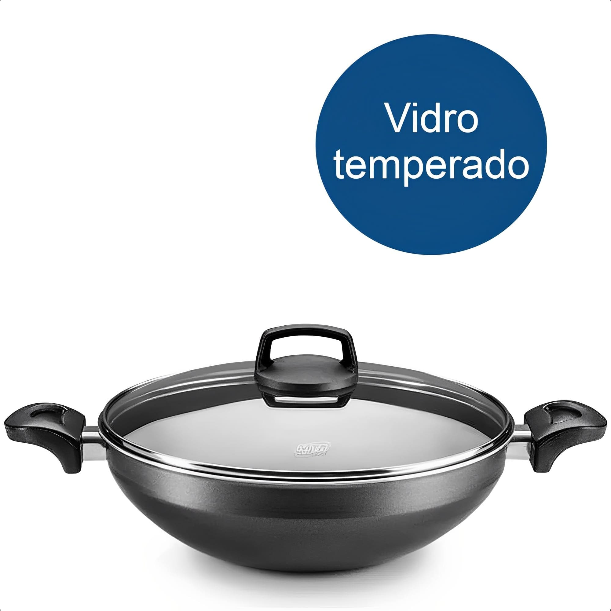Panela Wok Supra 4,3L 28Cm Antiaderente Superflon Ultra 7 Camadas Alça Resistente Ao Calor MTA 950