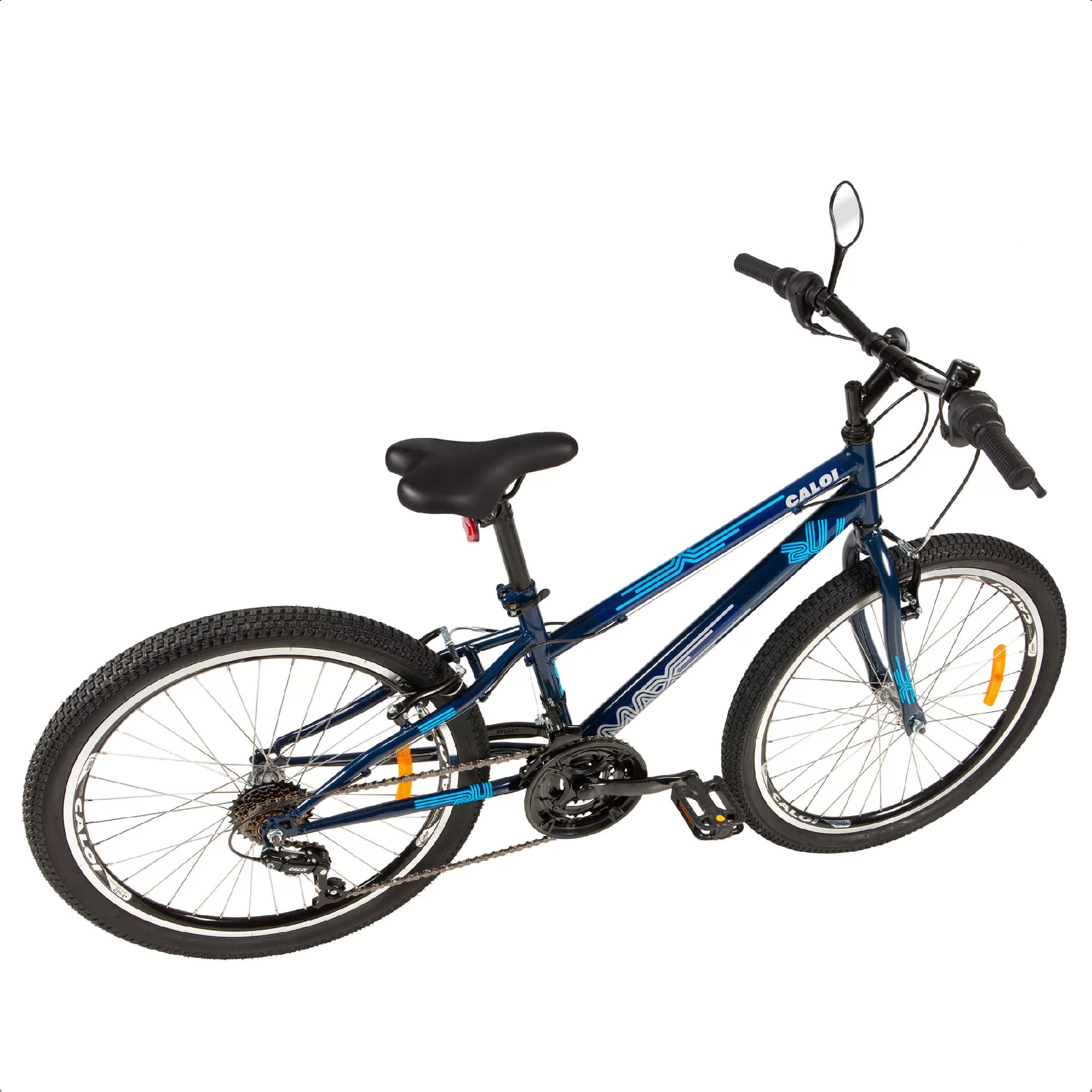 Bicicleta Infantil Max Azul Aro 24 Freios V-brake 07 Velocidades Até 56kg T13R24V21 Caloi 004297.19007