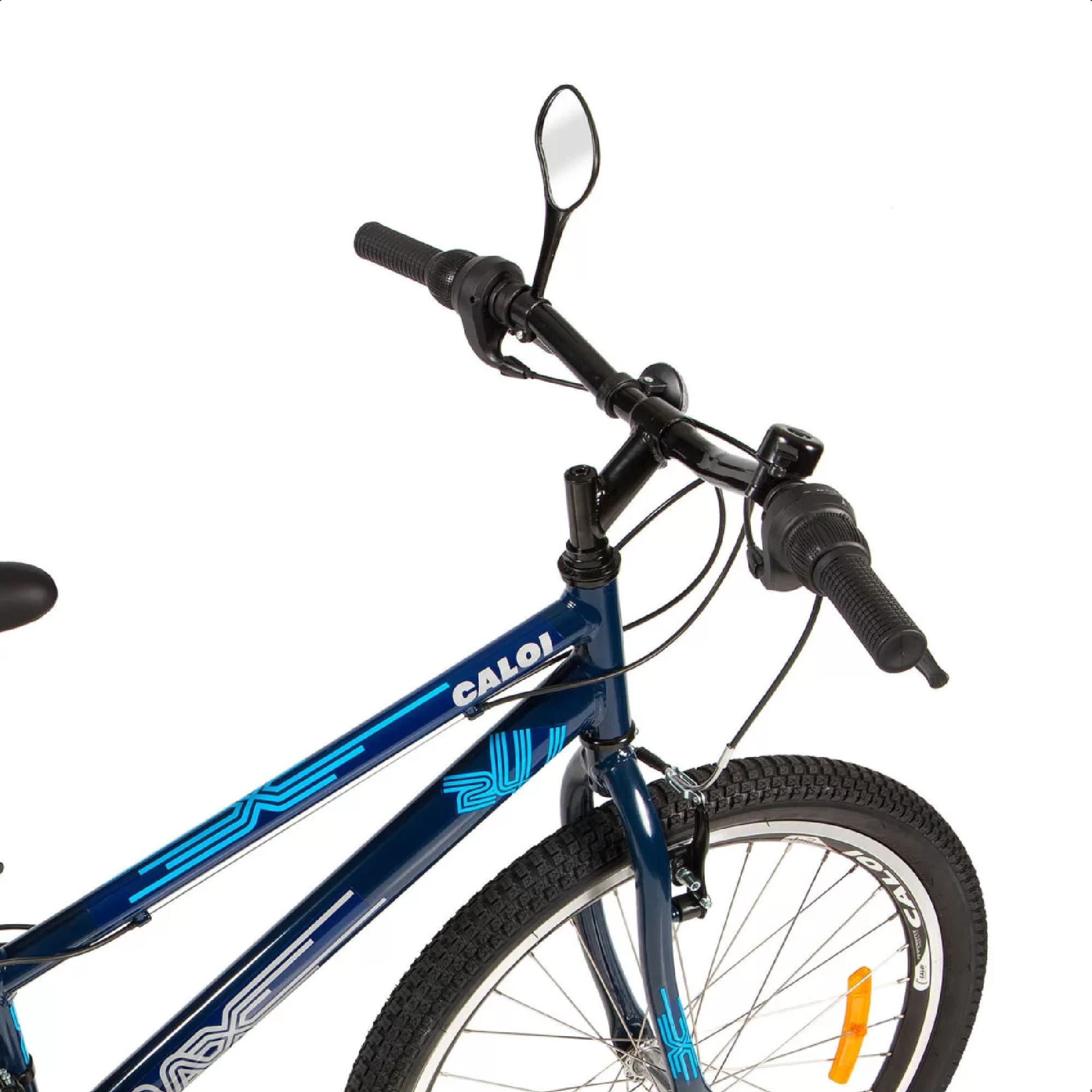 Bicicleta Infantil Max Azul Aro 24 Freios V-brake 07 Velocidades Até 56kg T13R24V21 Caloi 004297.19007
