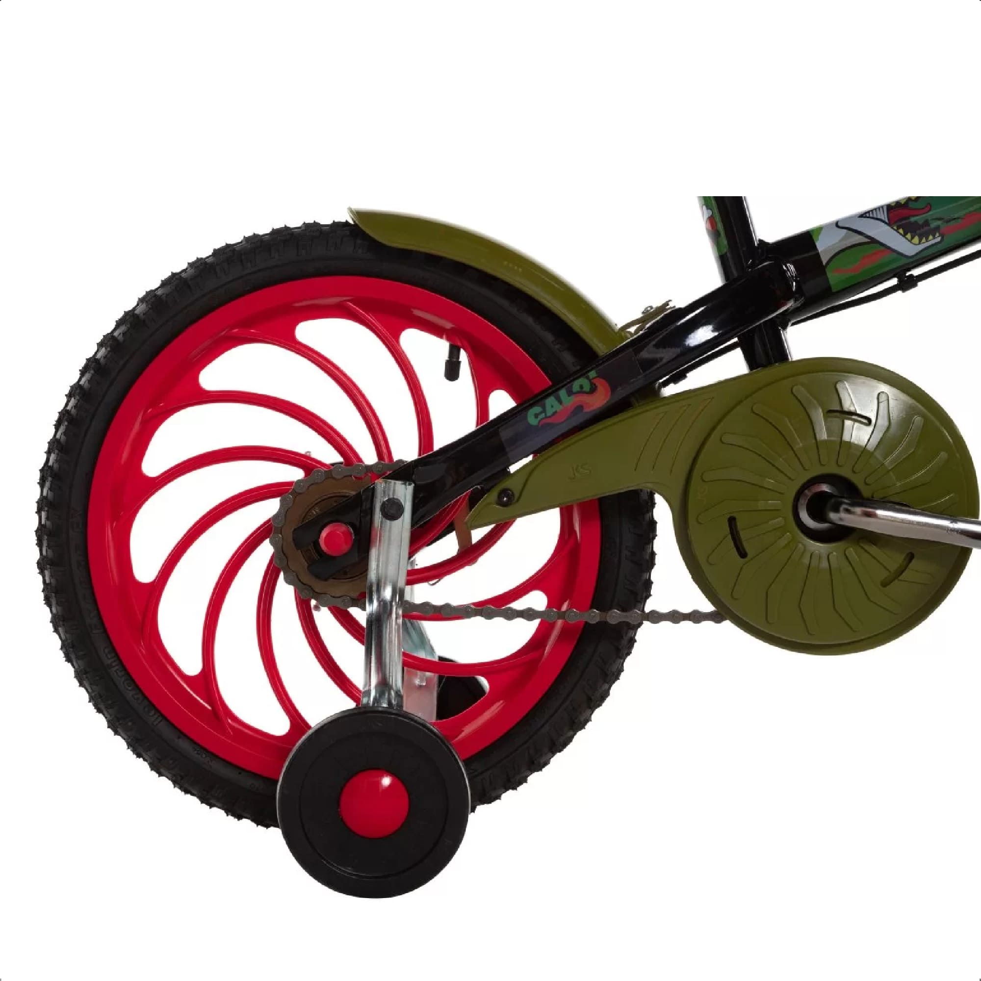 Bicicleta Infantil c/ Rodinhas Power Rex Aro 16 Selim Macio e Confortável Caloi 004810.19000