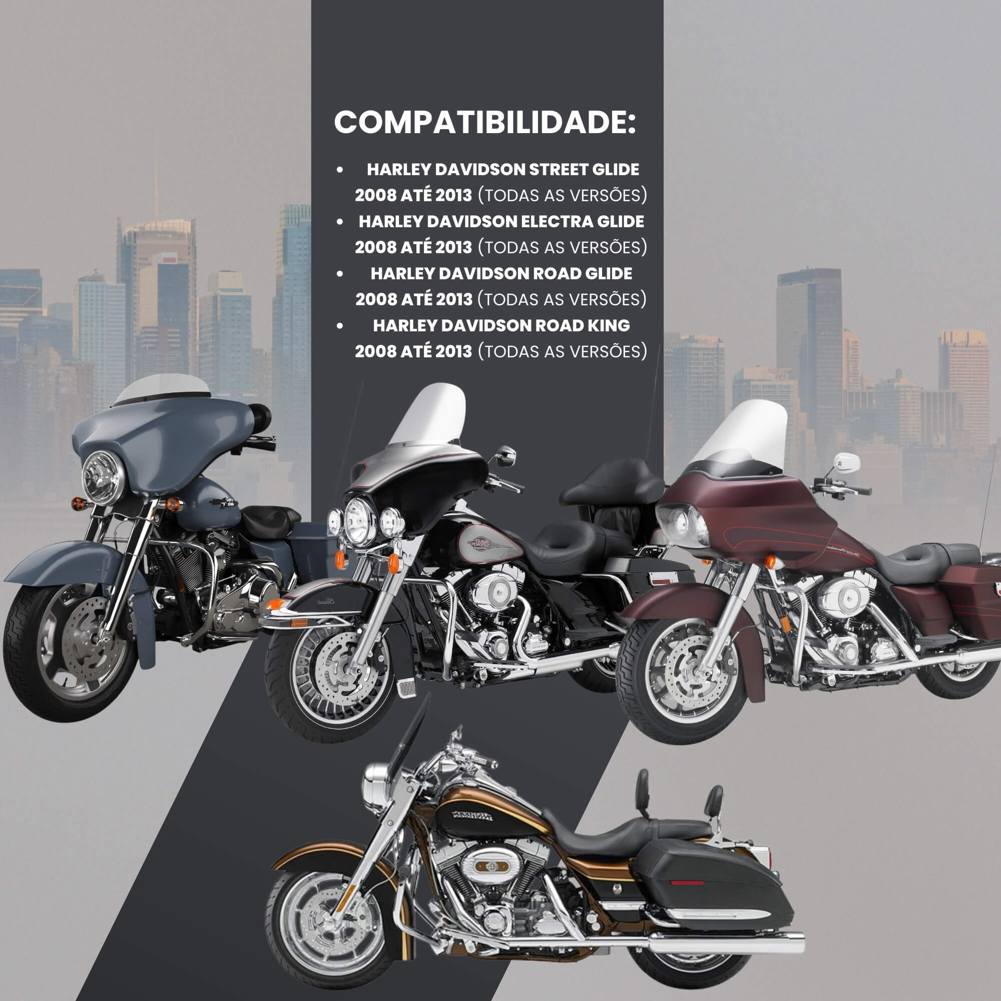 Módulo de Aceleração para Motos Street/Electra/Road Glide e Road King Tury - FAST_IP_3.3F