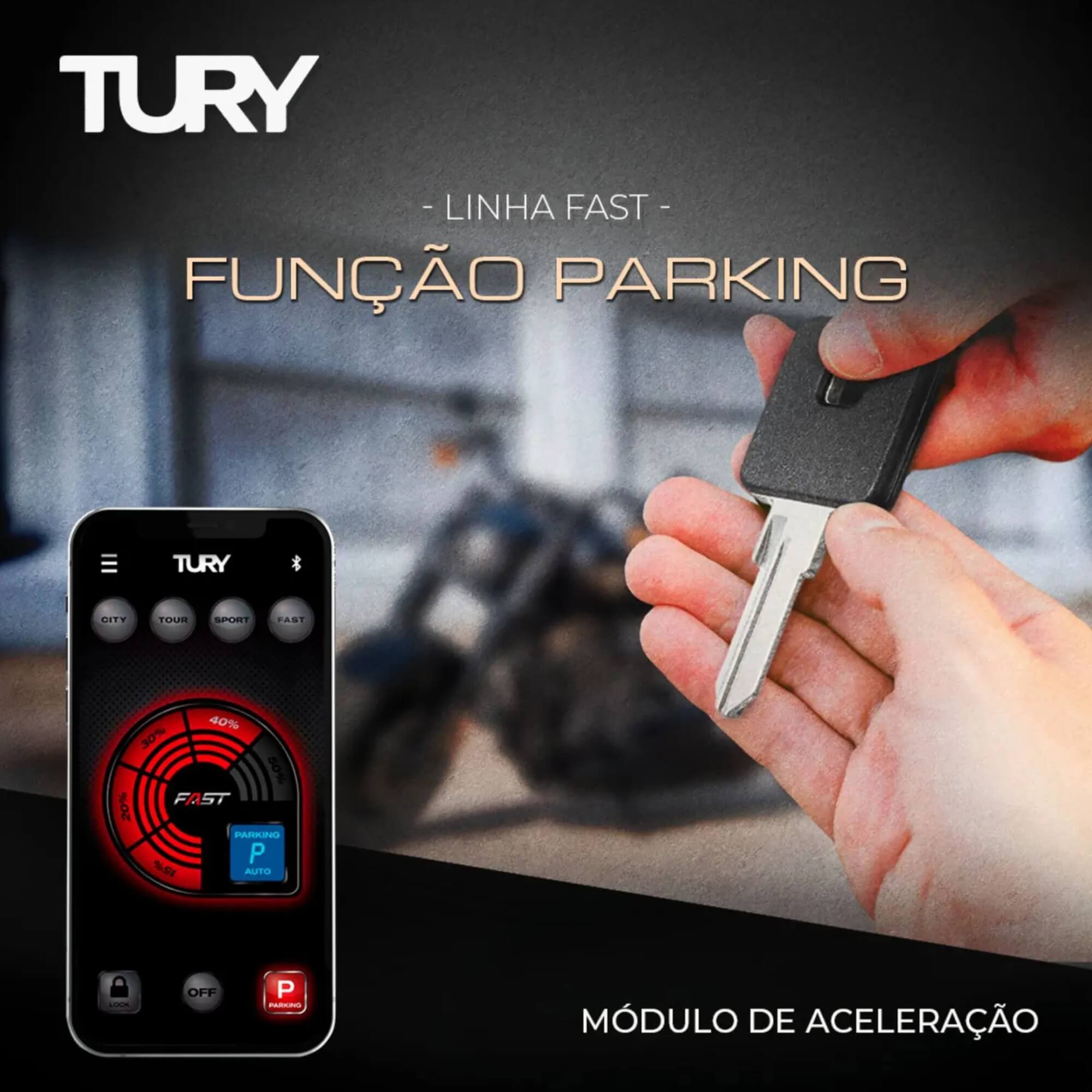 Módulo de Aceleração para Motos Street/Electra/Road Glide e Road King Tury - FAST_IP_3.3F