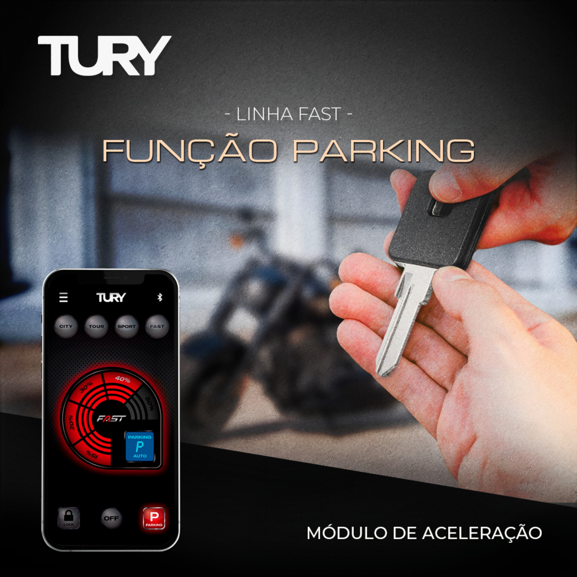 Módulo de Potência para Motos Softail Slim/Electra Glide/Road Glide/King/Street Tury-FAST_IP_3.3H