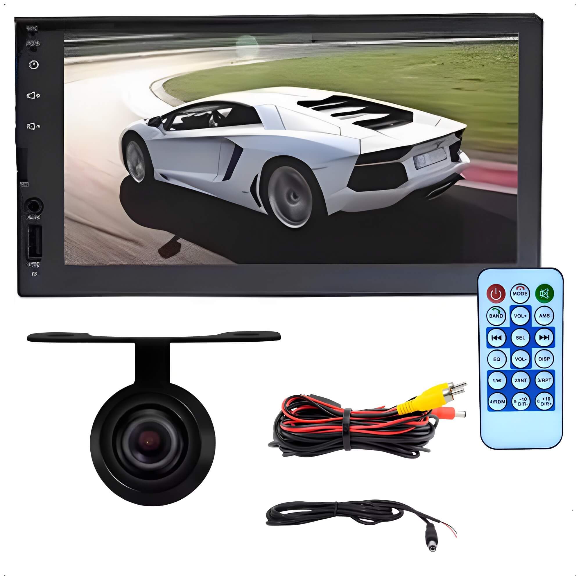 COMP Kit Central Multimídia MP5 2 Din 7" H-Tech + Camera de Ré