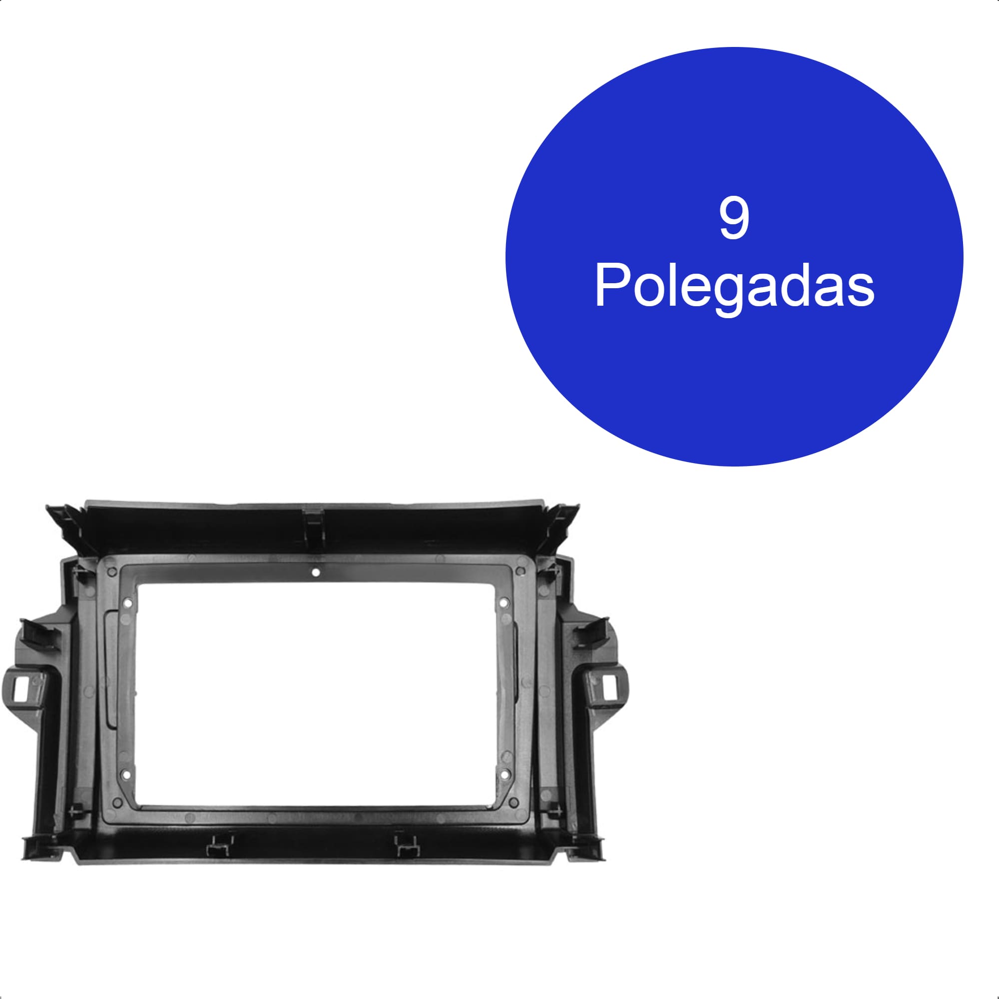 Moldura 9 Polegadas Black Piano Hilux SW4 2013 / 2014 / 2015 / 2016 / 2017 / 2018/2019/2020  Expex - EPX9TO004