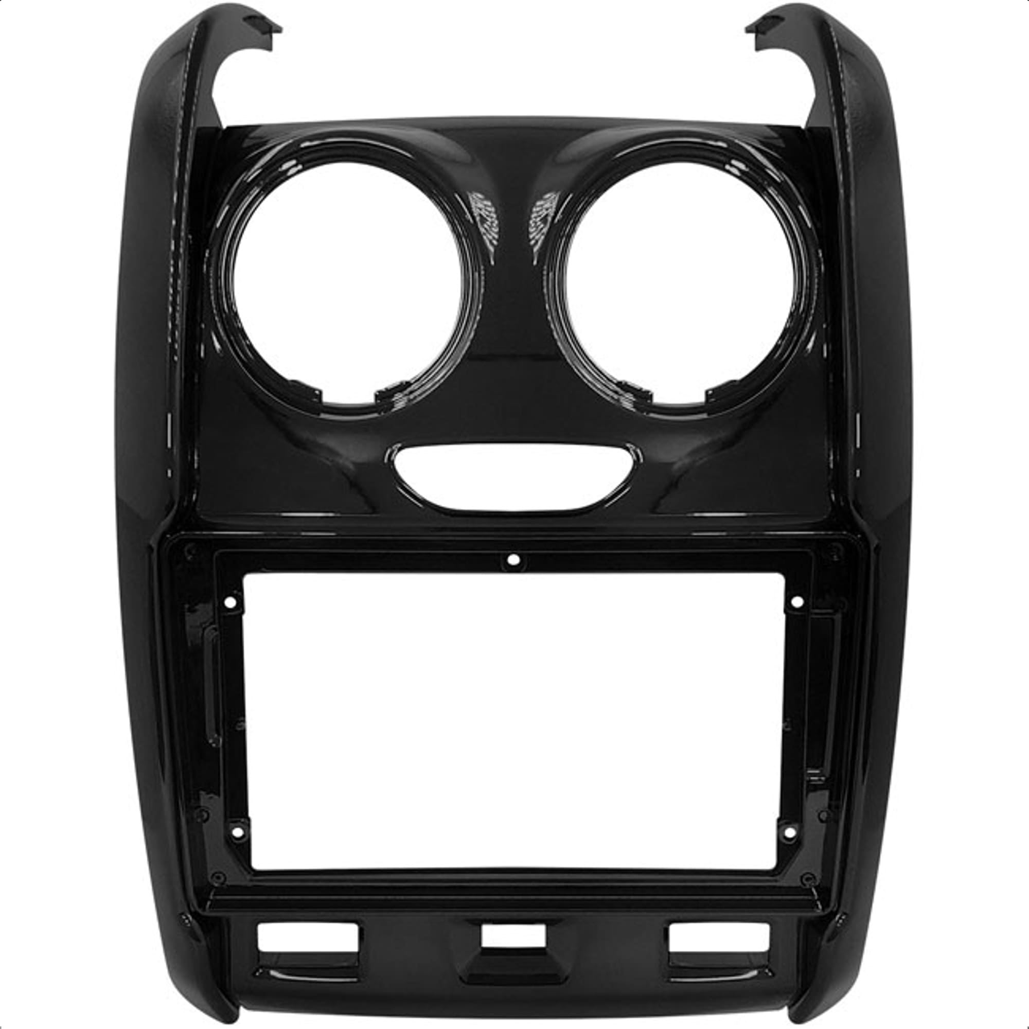 Moldura Black Piano 9 Polegadas Duster 2015 Padrão Chinês Expex - EPX9RN012