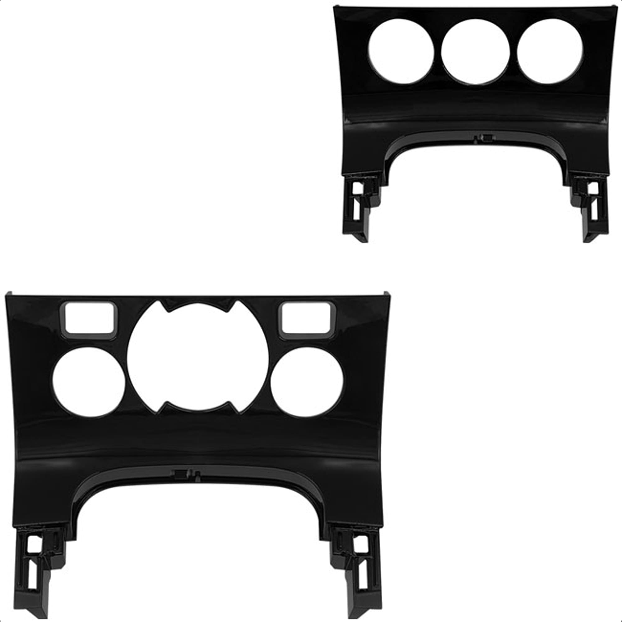 Moldura 9 Polegadas Black Piano 3008 2013 / 2014 / 2015 Padrão Chinês Expex - EPX9PG008