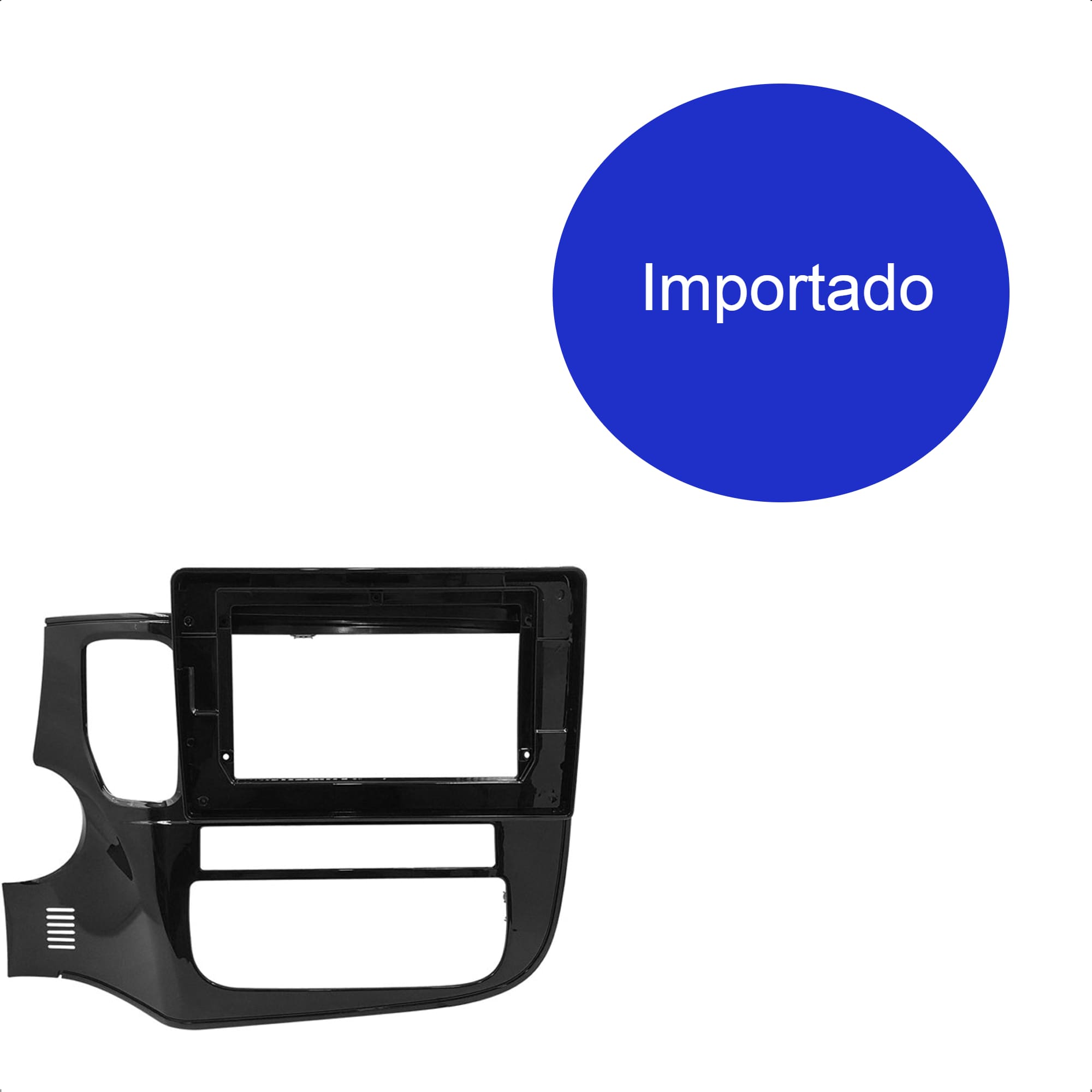 Moldura 10 Polegadas Black Piano Outlander 2014 até 2022 Modelo Antigo, Chinês Expex - EPX10MT003