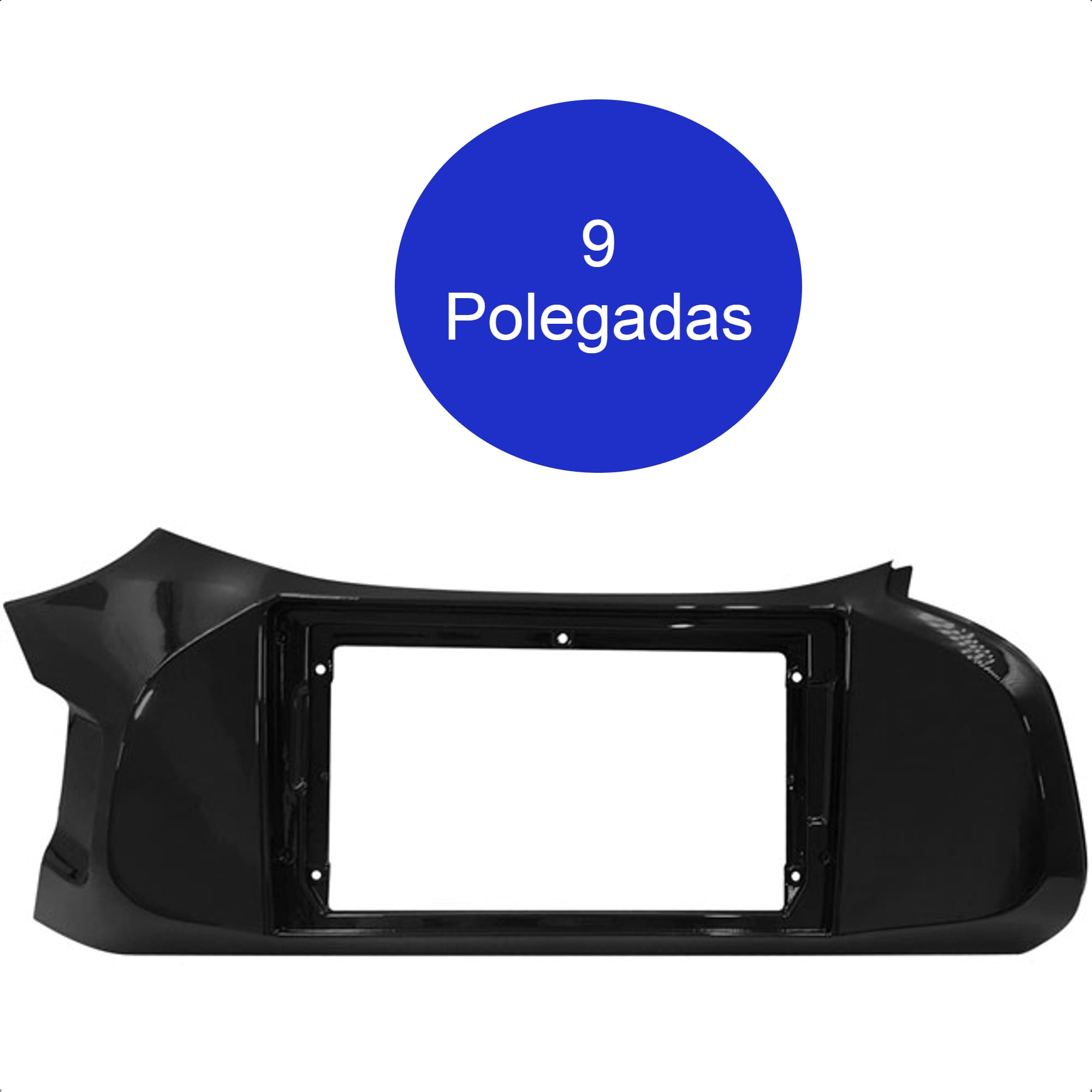 Moldura 9 Polegadas Black Piano Onix 2011/ 2012 /2013 Padrão Chinês Expex - EPX9GM020
