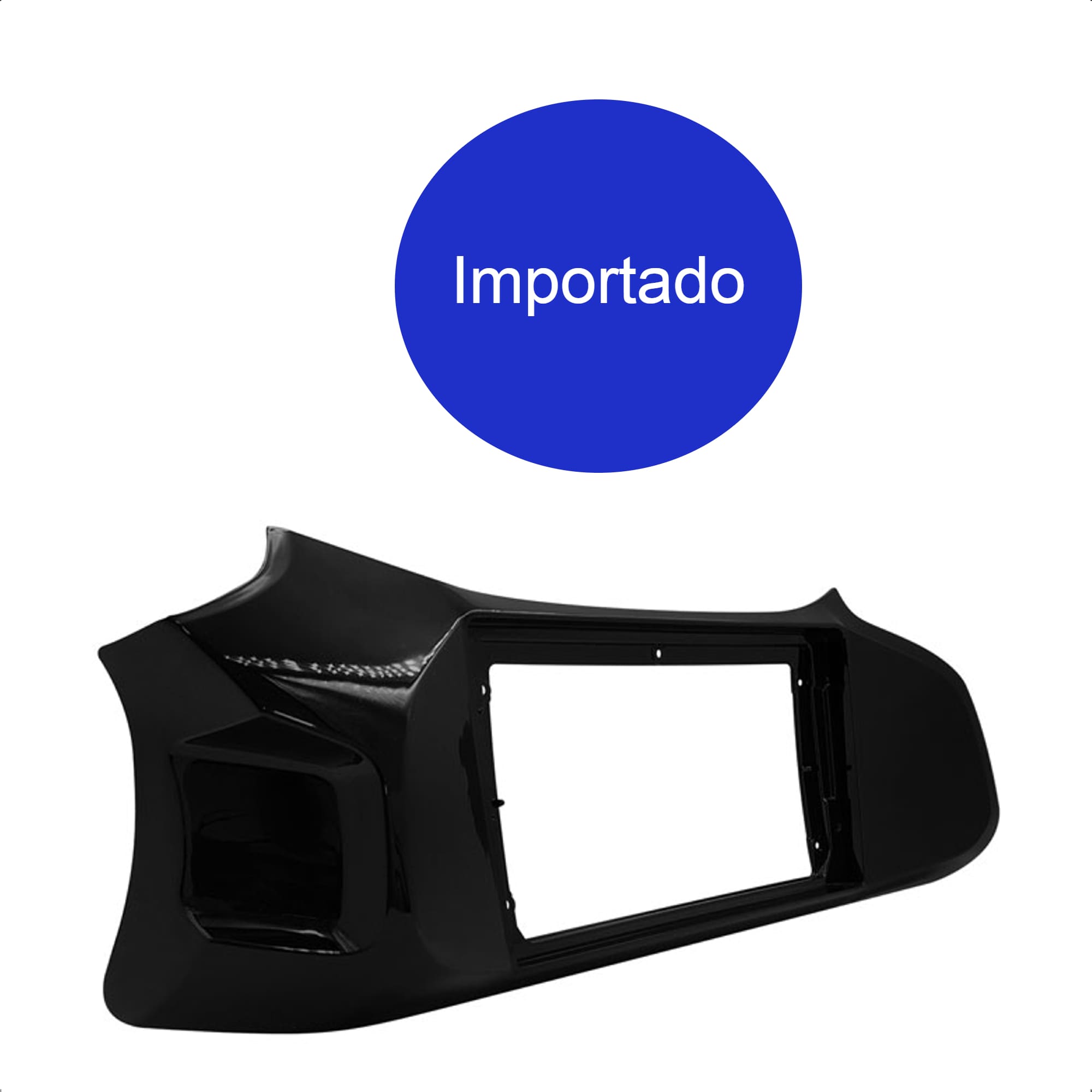 Moldura 9 Polegadas Black Piano Onix 2011/ 2012 /2013 Padrão Chinês Expex - EPX9GM020