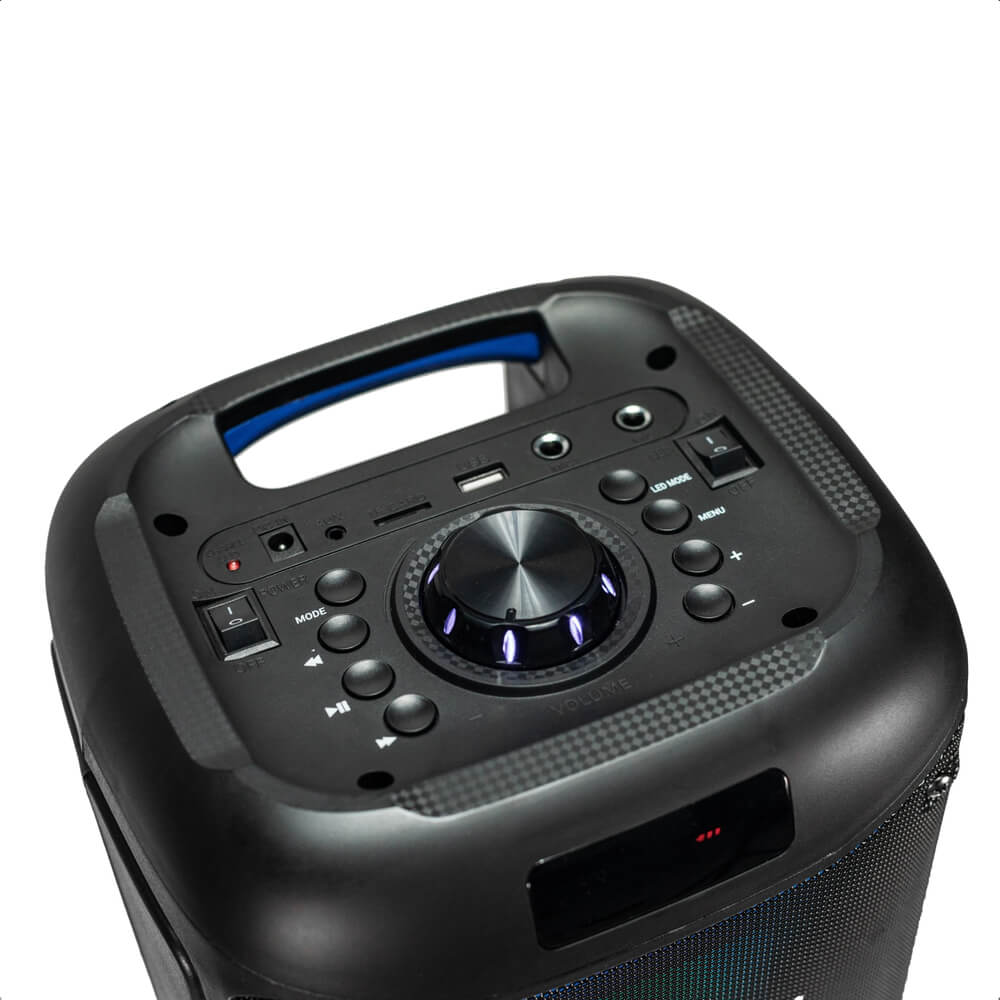 Caixa De Som Ambiente Lumi Tower Led 600W RMS 6,5 Pol Alto-Falante P10 Instrumentos Frahm - LT 600