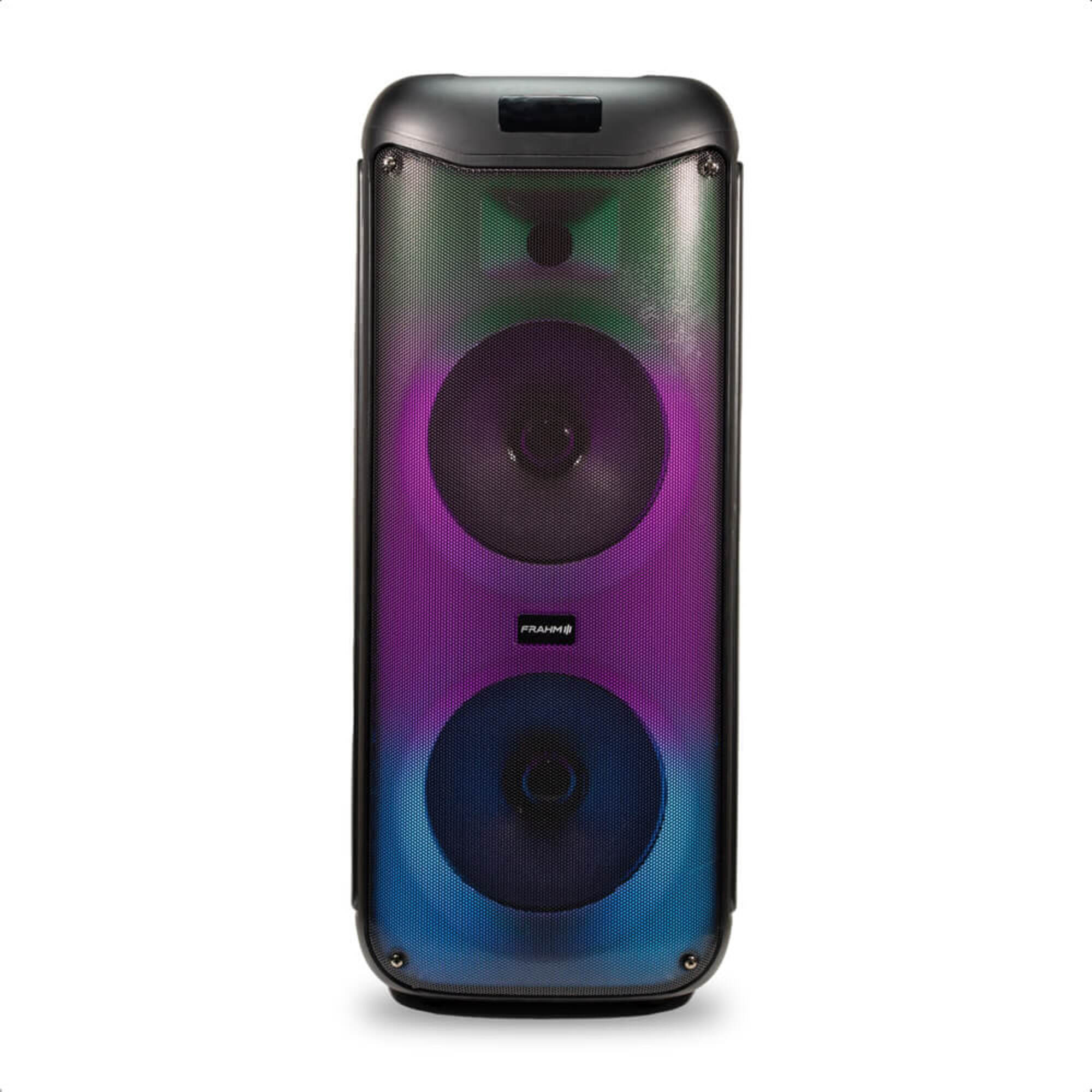 Caixa De Som Multiuso Lumi Tower 900W Alto-Falantes 8 Pol Bluetooth USB P10 Frahm - LT 900ca