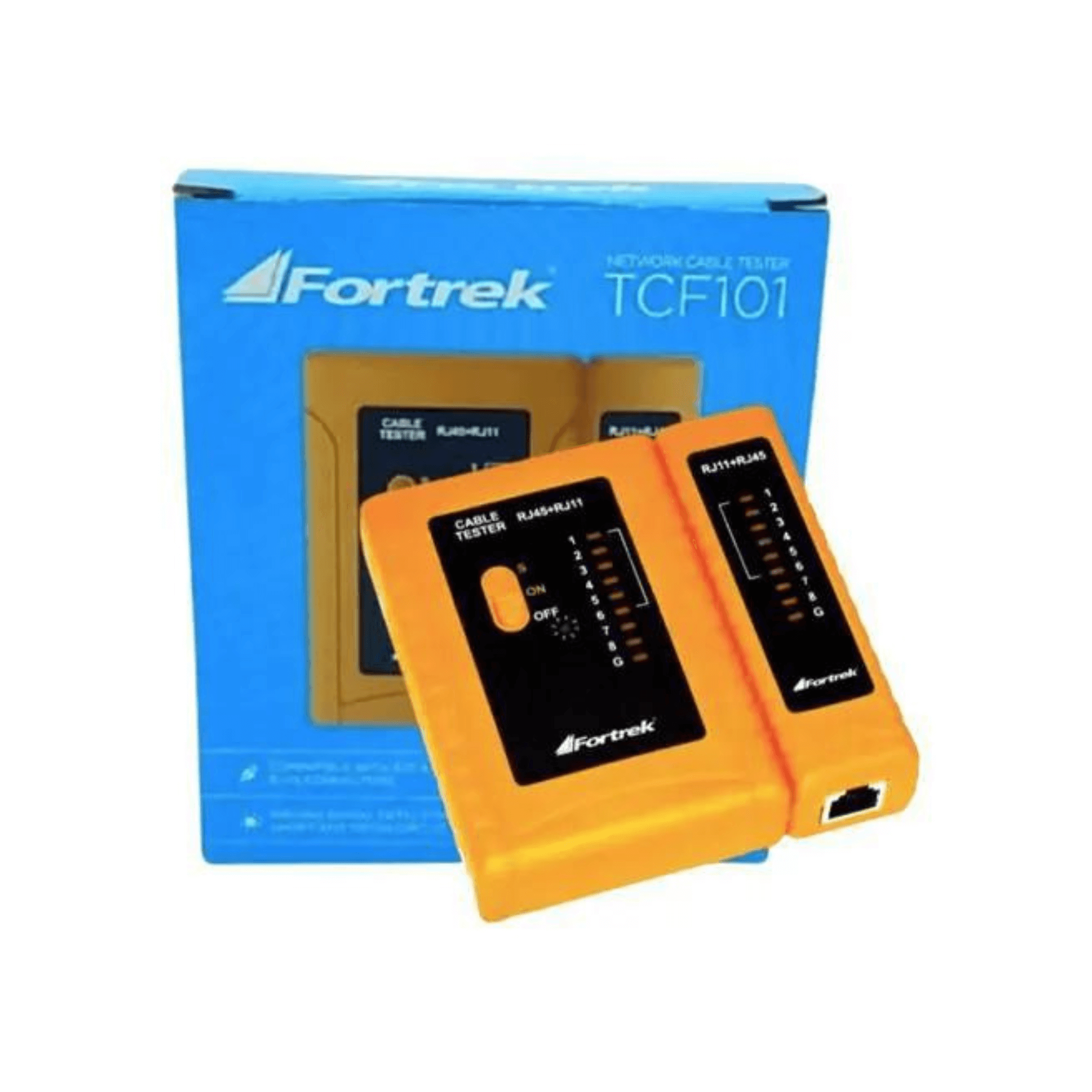 Testador De Cabos LAN Rj-11 E Rj-45 p/ Internet Cabeada Fortrek - TCF101