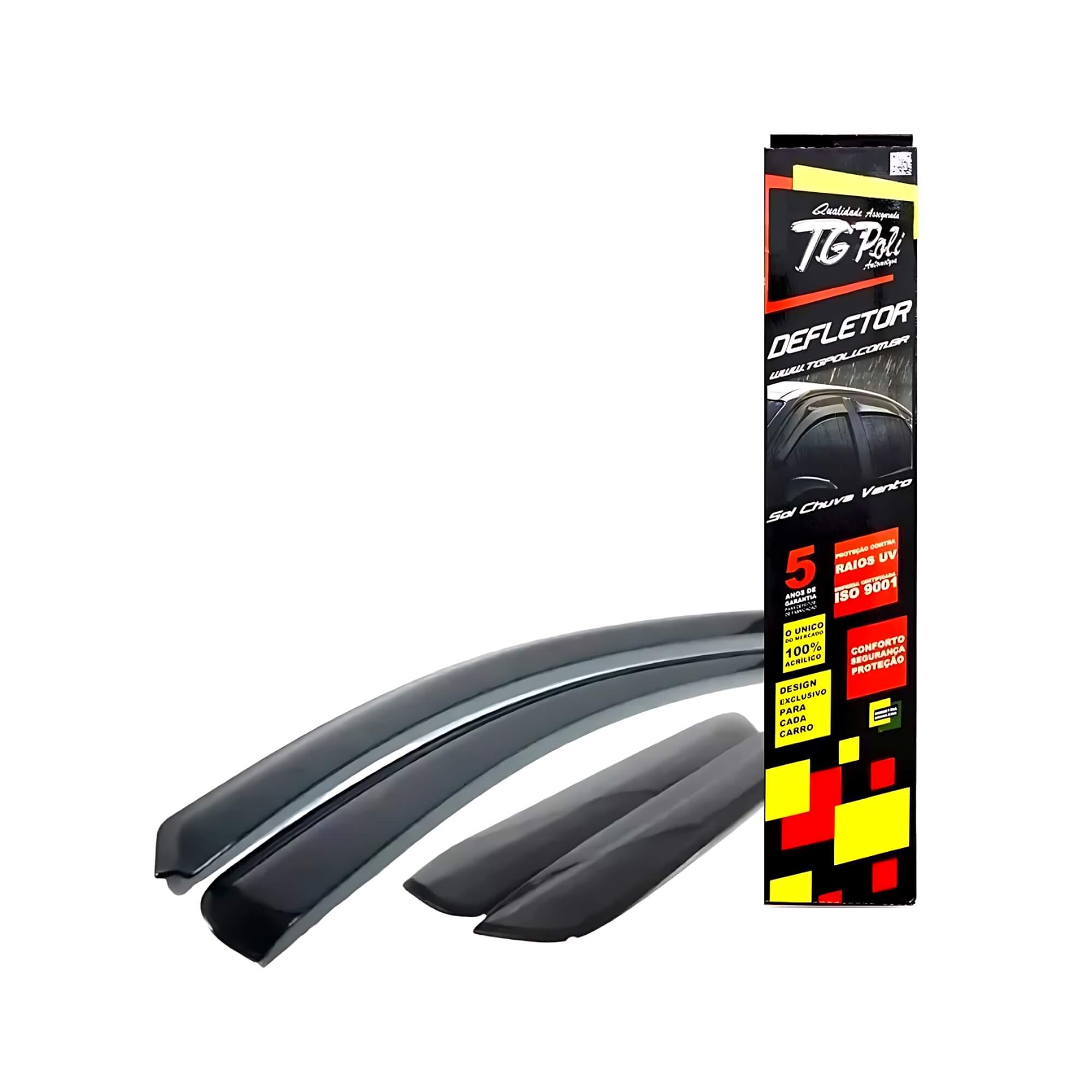 Calha de Chuva Defletor Slim Inteiriça HB20 Sedan 4 Portas 2020 a 2024 TG Poli - TG01100174 25.009
