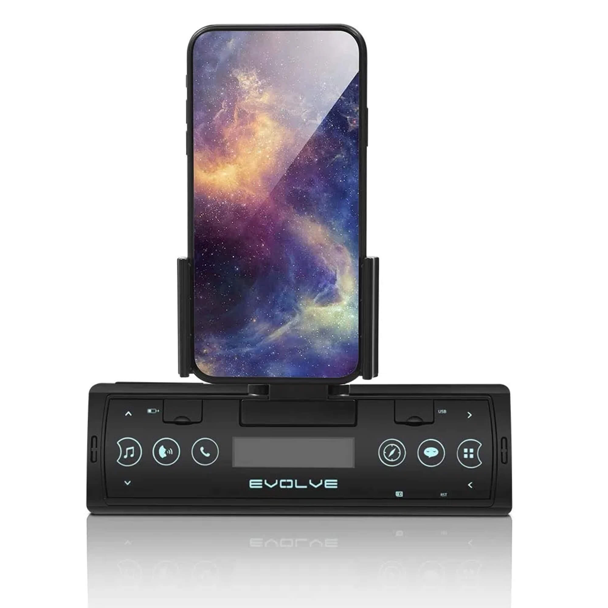 Som Automotivo Evolve Connect Bluetooth 4X35W Suporte p/ Smartphone Rádio FM Entrada USB P3353