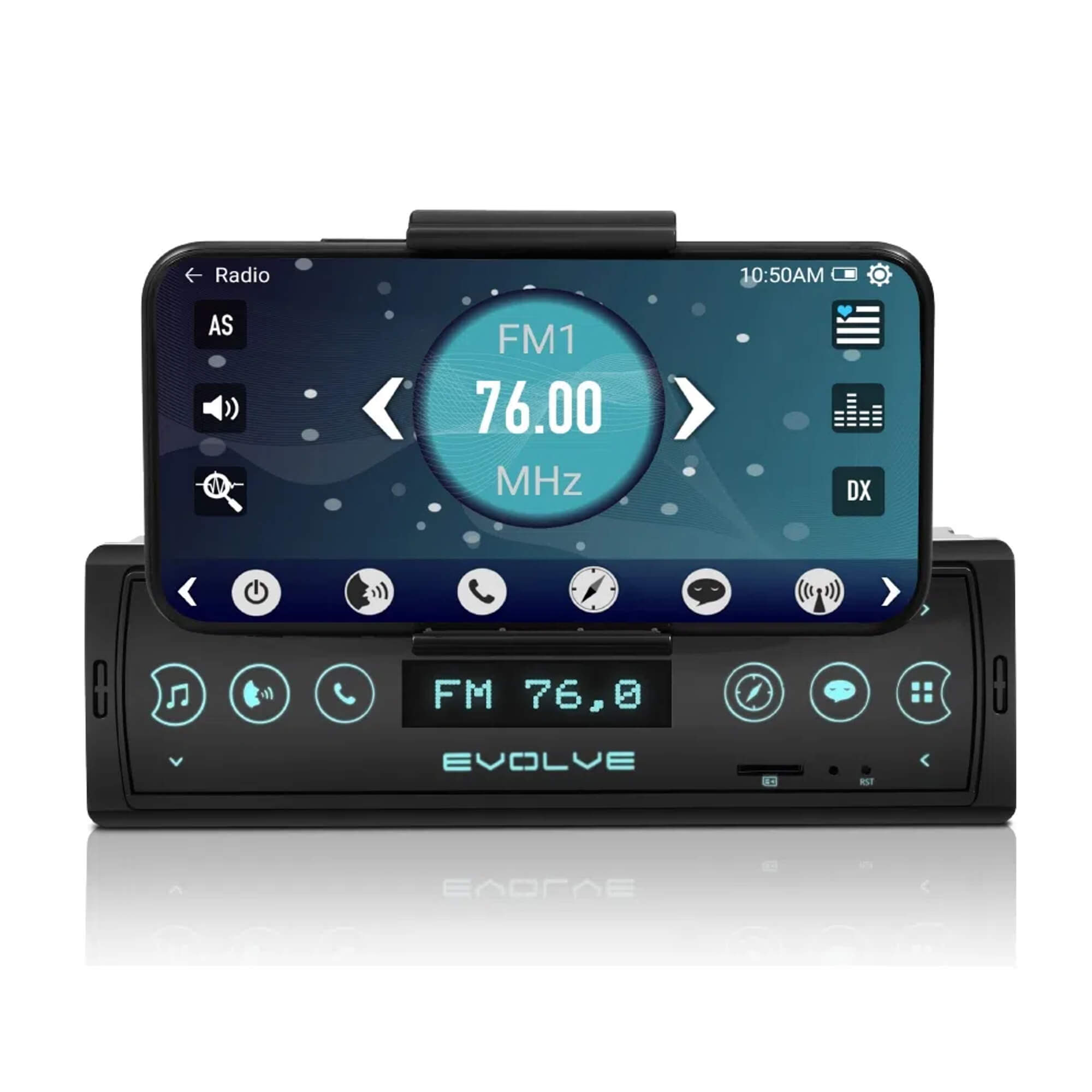 Som Automotivo Evolve Connect Bluetooth 4X35W Suporte p/ Smartphone Rádio FM Entrada USB P3353