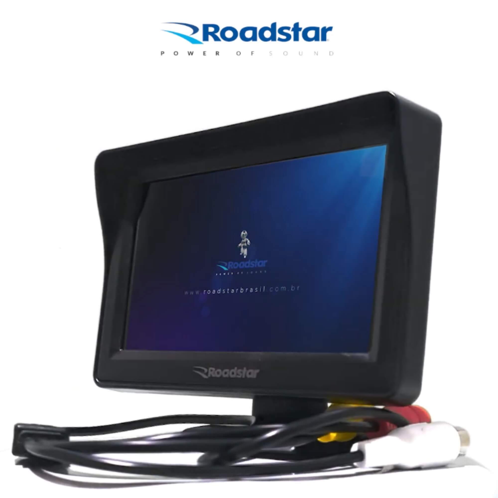 Monitor Veicular TFT para Caminhão, Ônibus, Vans, Micro-ônibus 4.3 Polegadas 24V - RS-424BR PLUS