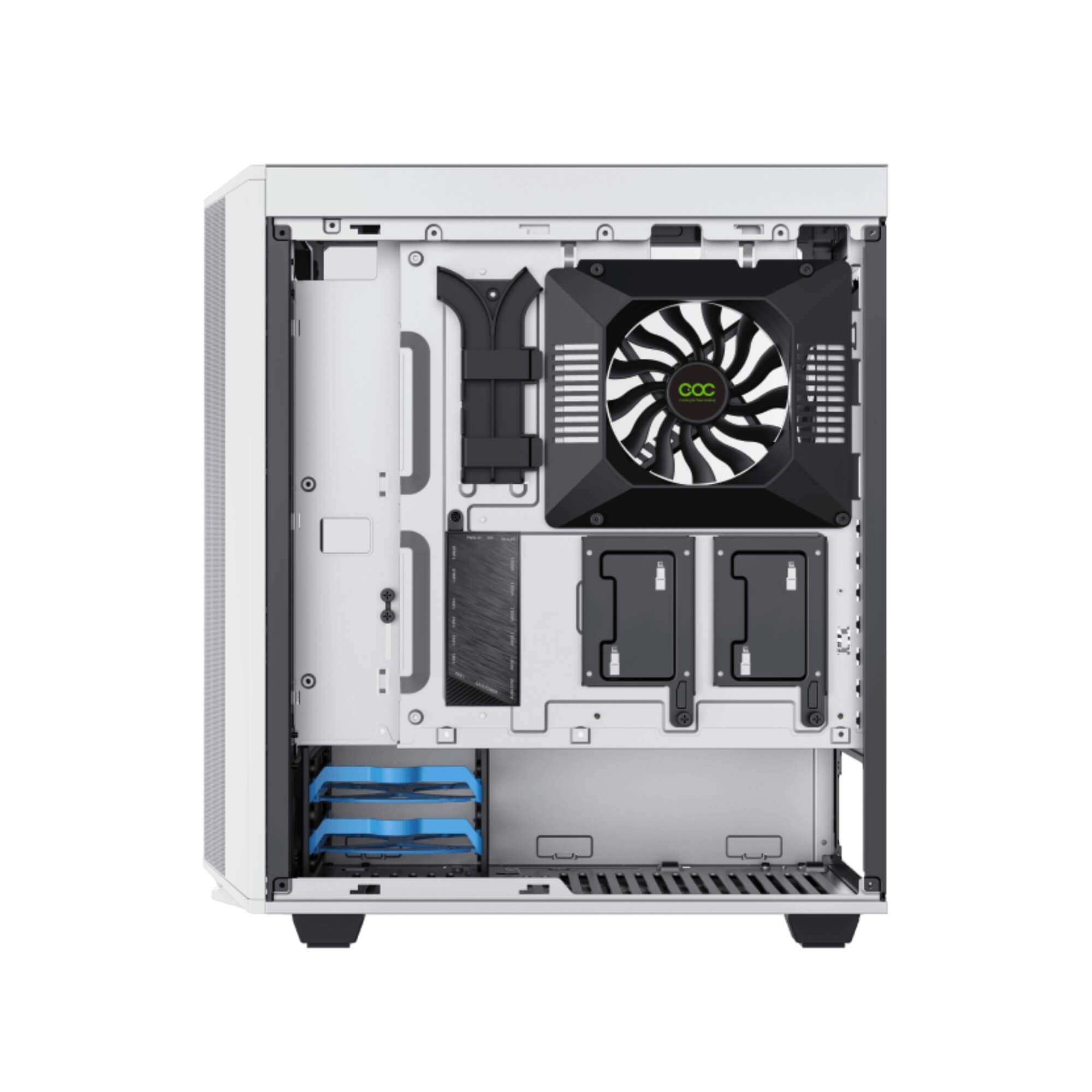 Gabinete Gamer Precision Branco Mid-Tower, Lateral Vidro, LED RGB, E-ATX, 5 Fans Gamemax-8808WT