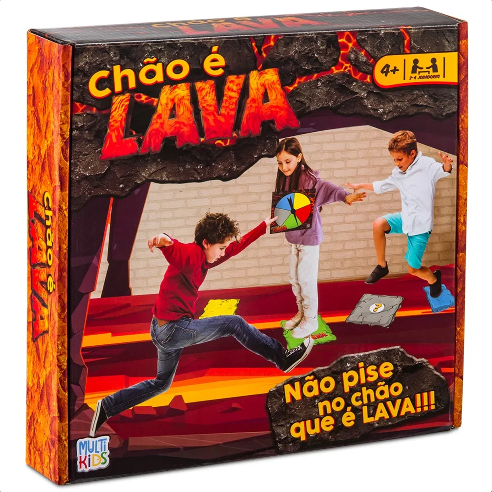 Jogo Chão É Lava Não Pise No Chão +3 Anos Brinquedo Lazer Multikids - BR1773