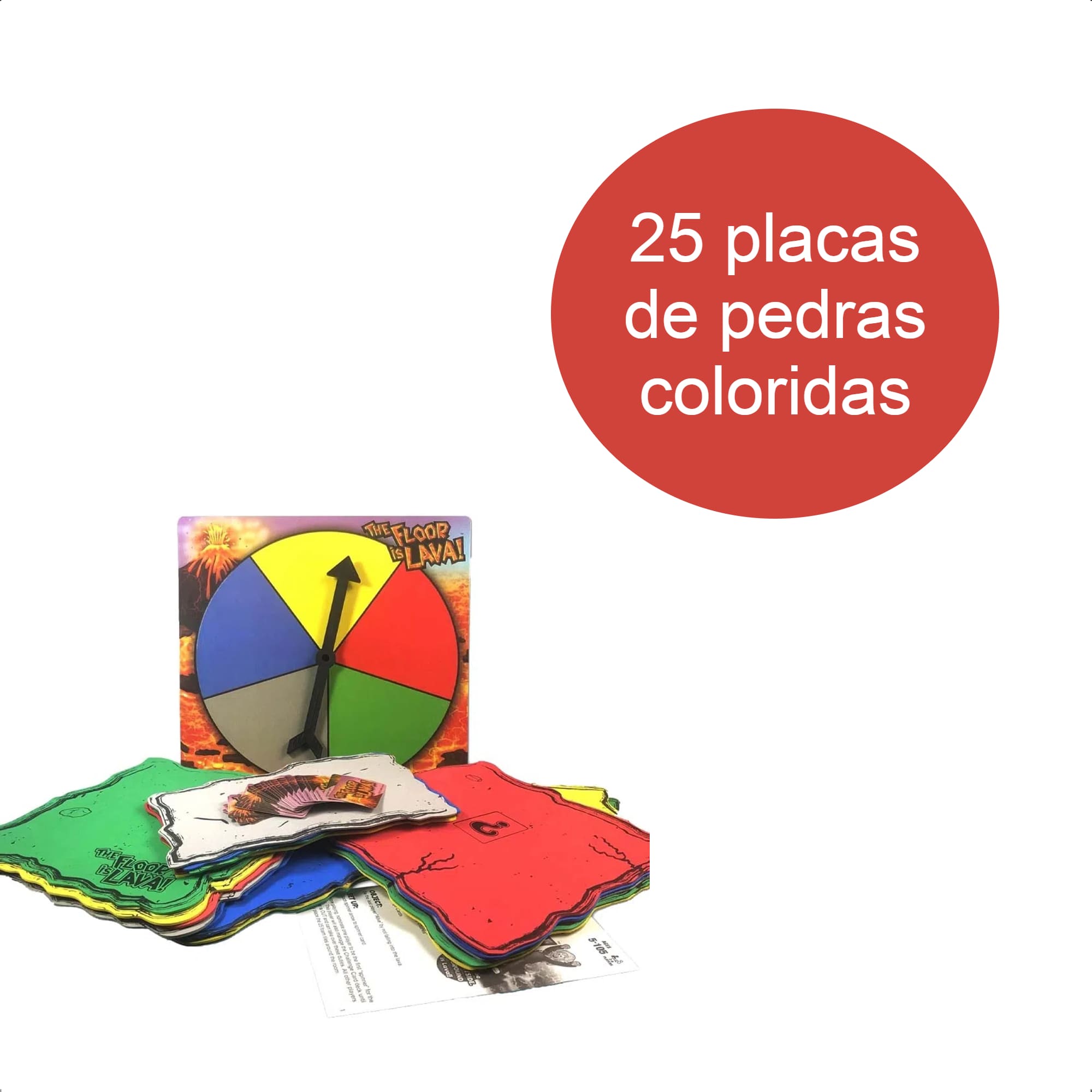 Jogo Chão É Lava Não Pise No Chão +3 Anos Brinquedo Lazer Multikids - BR1773