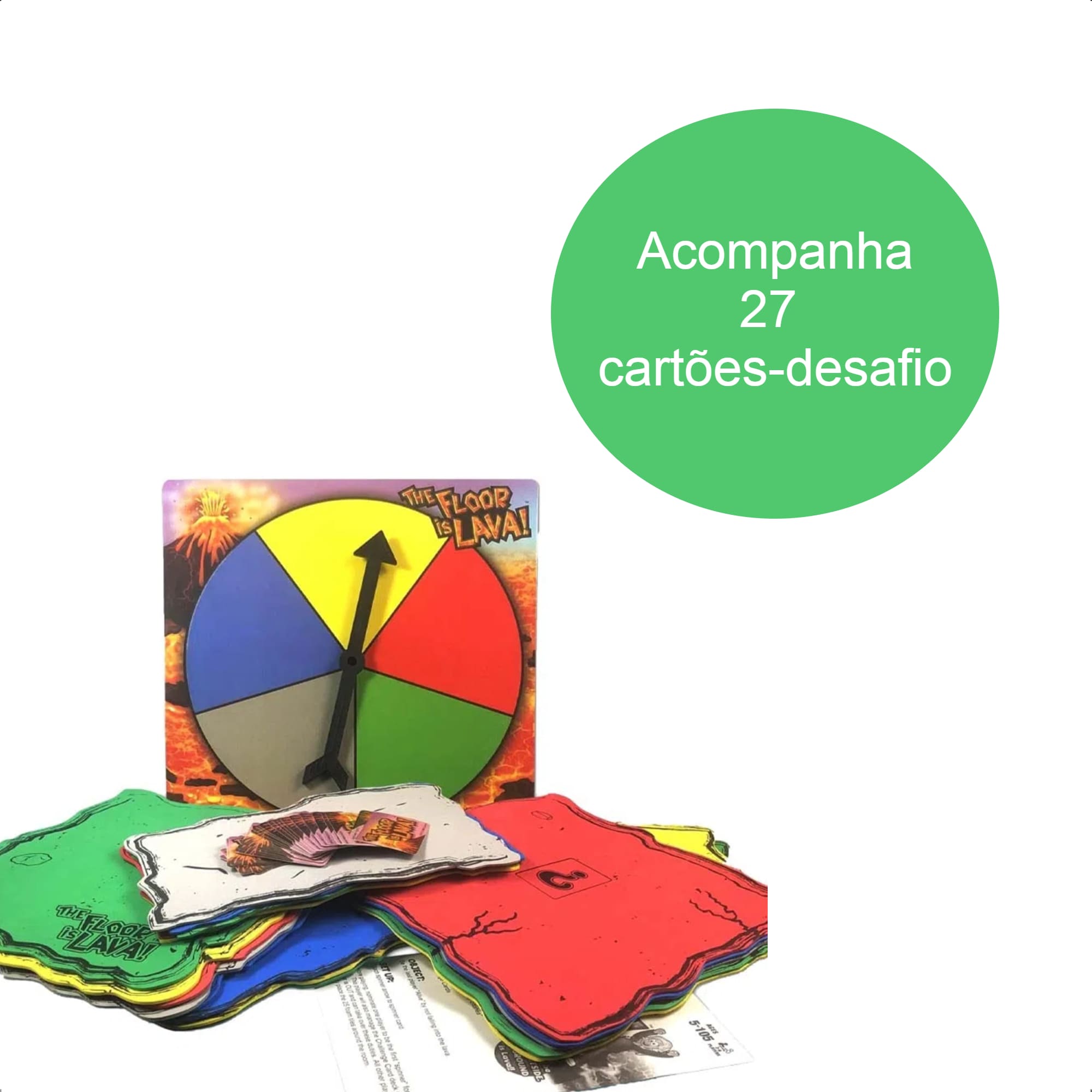 Jogo Chão É Lava Não Pise No Chão +3 Anos Brinquedo Lazer Multikids - BR1773