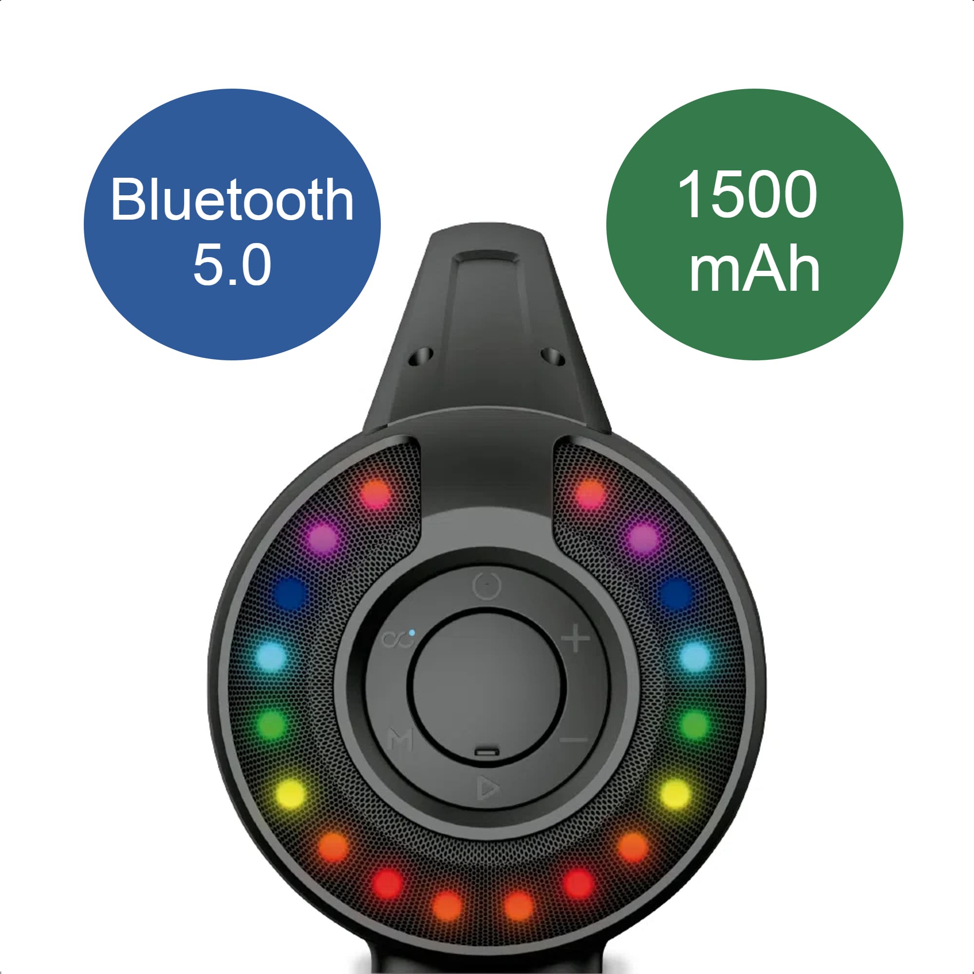 Caixa De Som Bazooka Led 70W BT Bluetooth 5.0 Bivolt USB 6 Horas De Duração Multilaser - SP600