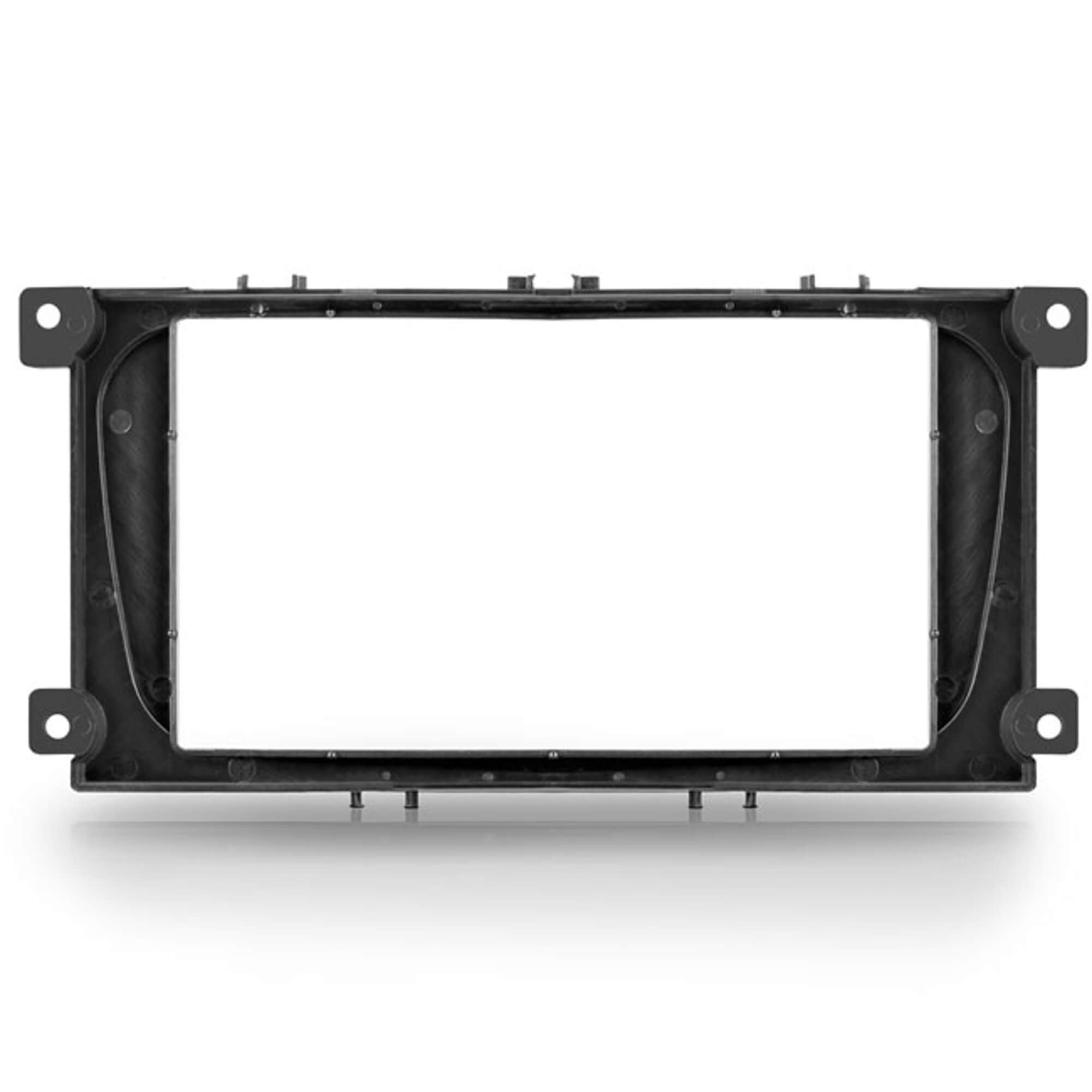 Moldura 2 Din Prata Focus 2009/2010/2011/2012/2013 Padrão Japonês/Chinês Expex - EPX 124