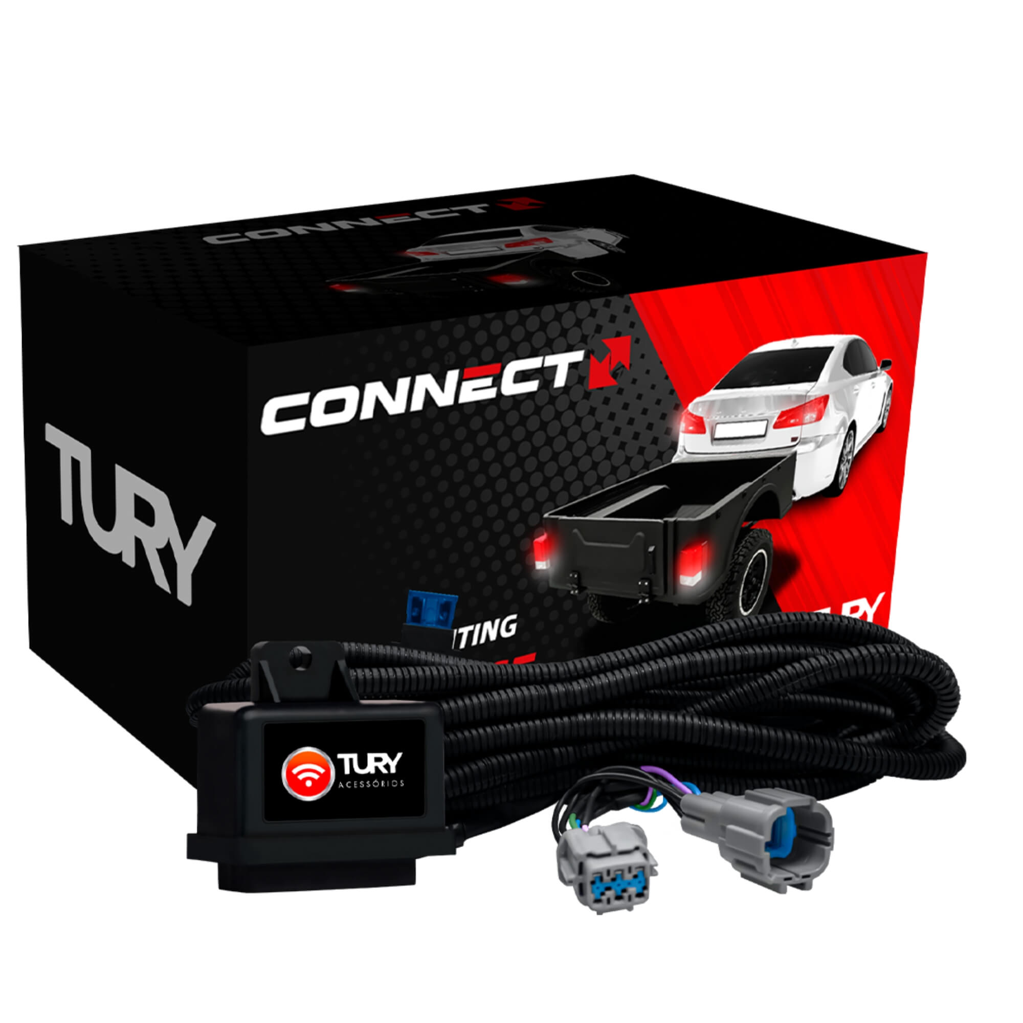 Módulo de Proteção Elétrica para engates VW Taos 2021 em diante - Tury CONNECT1CT
