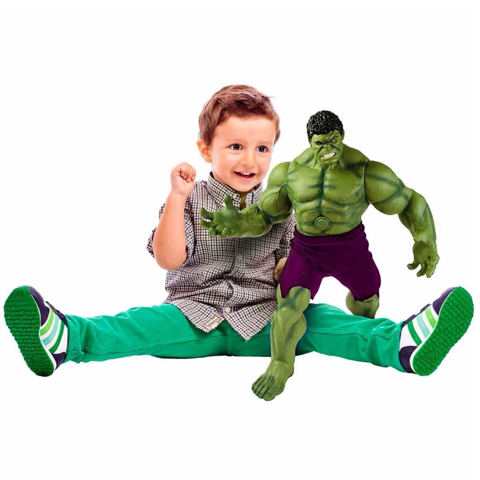 Boneco do Incrível Hulk Marvel 10 Sons Super Herói Vingadores Action Figure Mimo Toys - 0581