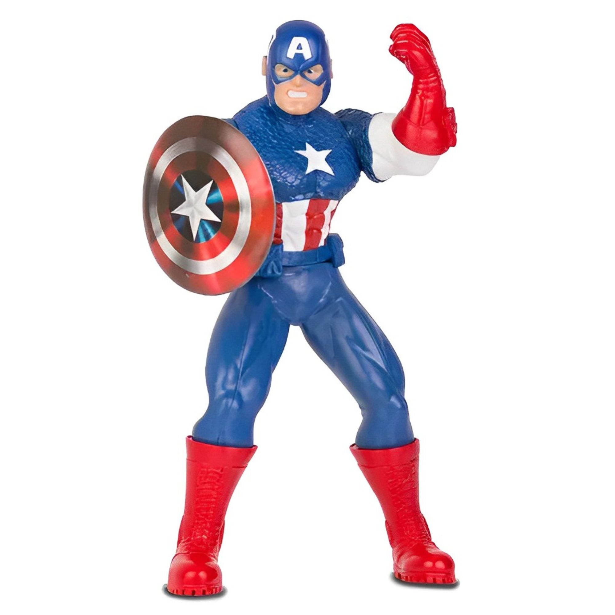 Boneco Capitão América Marvel 10 Falas 50cm Super Herói Vingadores Action Figure Mimo Toys - 0582