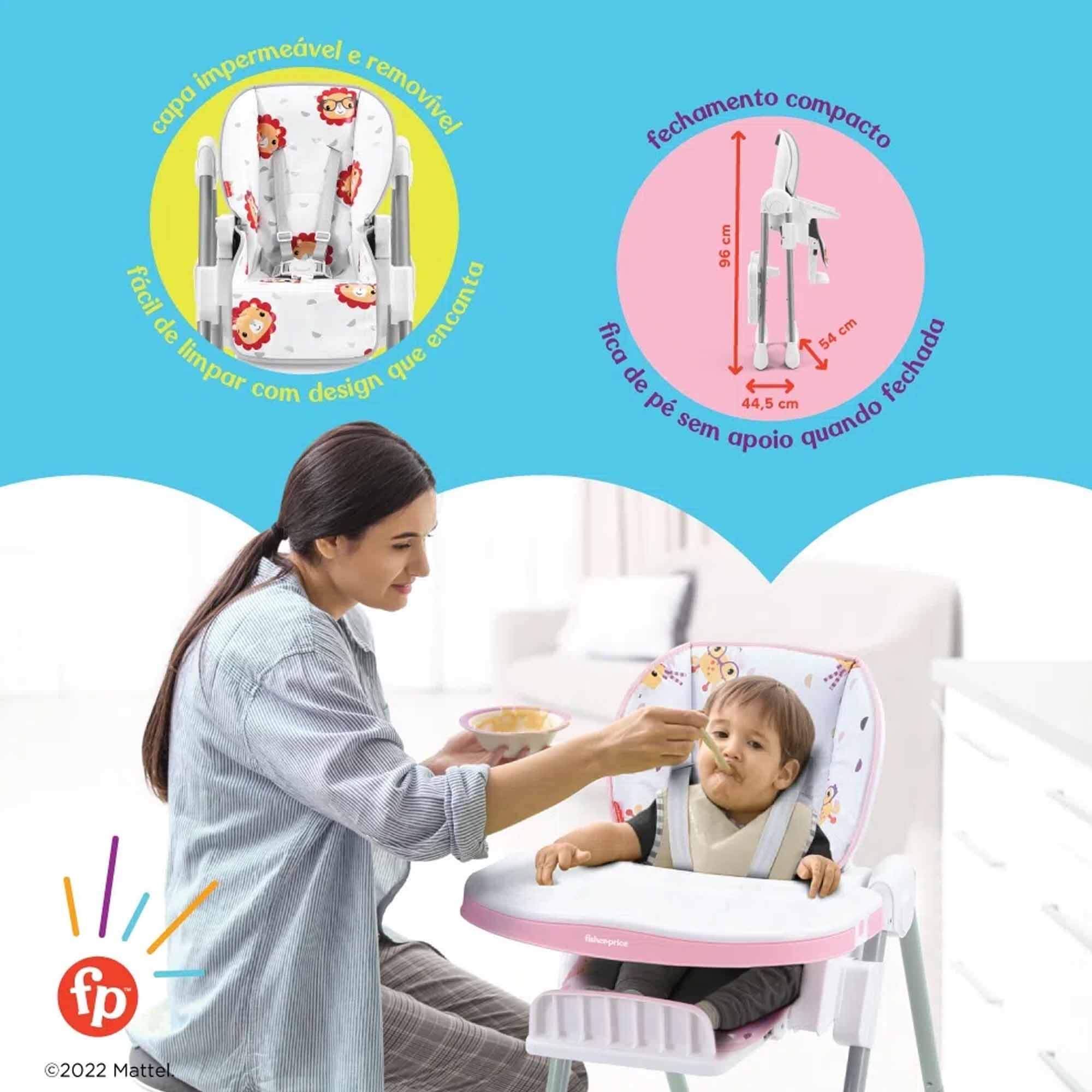 Cadeirinha de Bebê Alta de Alimentação Chef's Chair Azul 0-15kg - Fisher Price - BB313